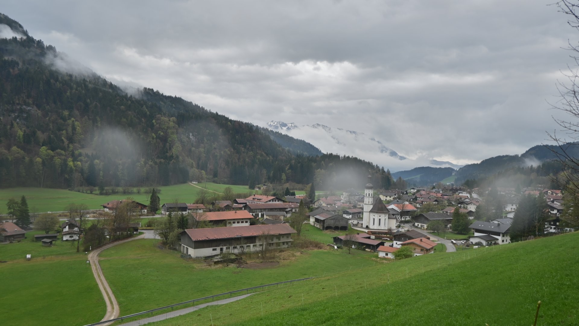 Archiv Foto Webcam Sachrang-Blick über Bergsteigerdorf
