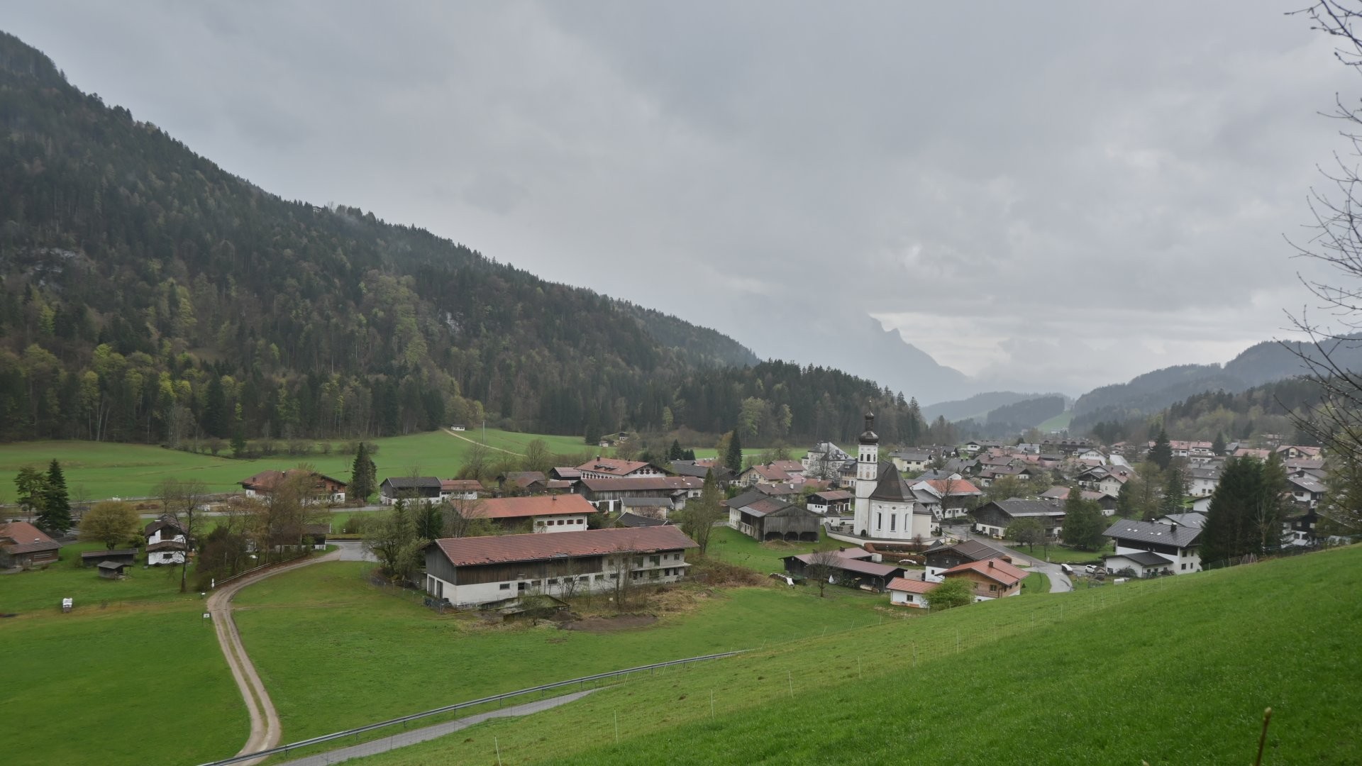 Archiv Foto Webcam Sachrang-Blick über Bergsteigerdorf