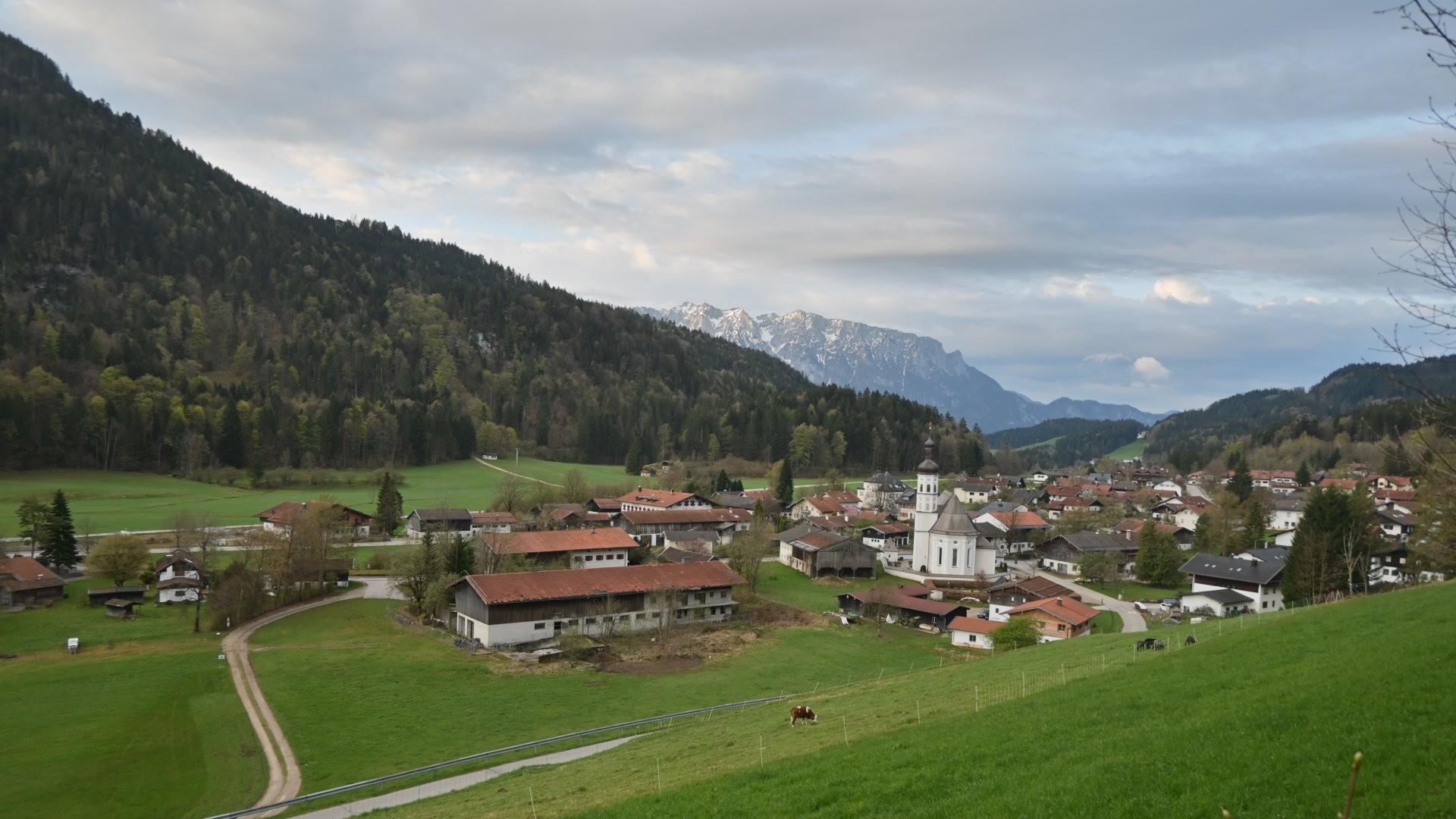 Archiv Foto Webcam Sachrang-Blick über Bergsteigerdorf