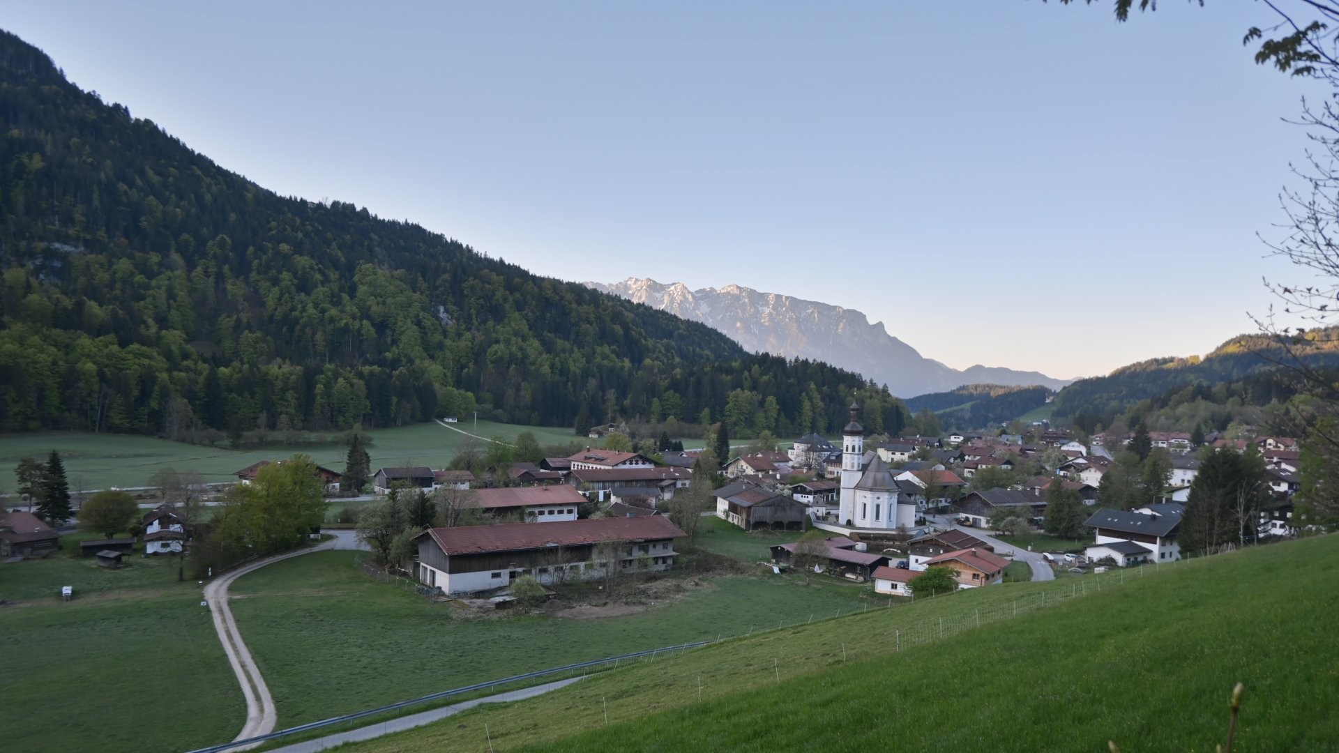 Archiv Foto Webcam Sachrang-Blick über Bergsteigerdorf