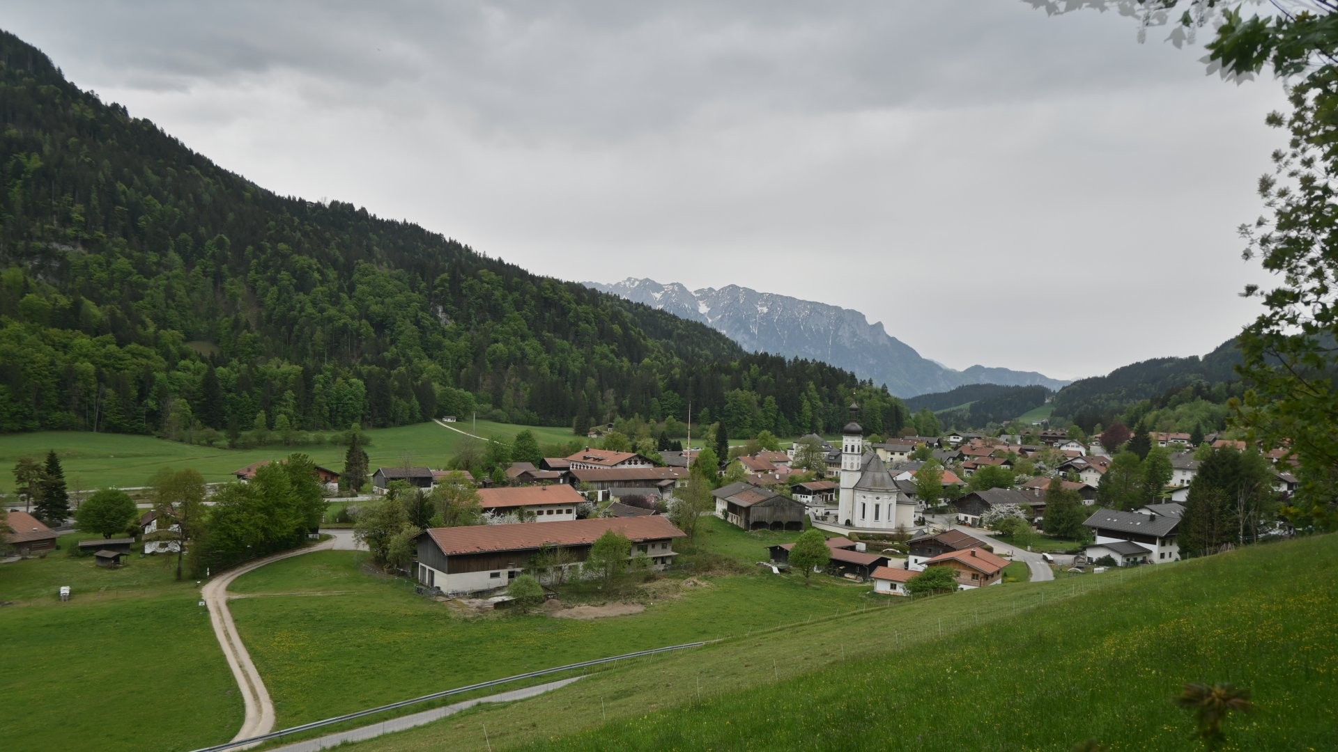 Archiv Foto Webcam Sachrang-Blick über Bergsteigerdorf