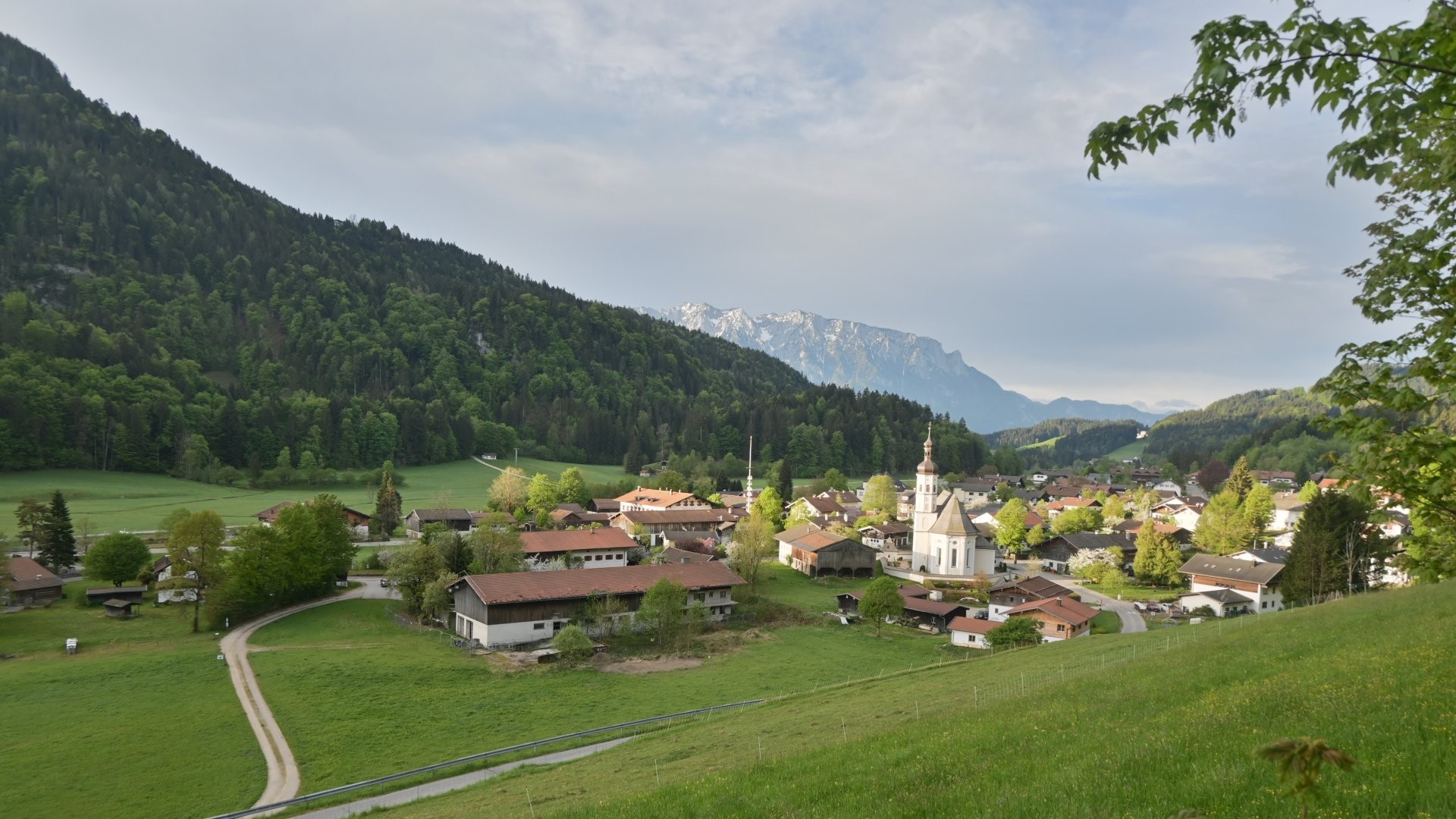 Archiv Foto Webcam Sachrang-Blick über Bergsteigerdorf