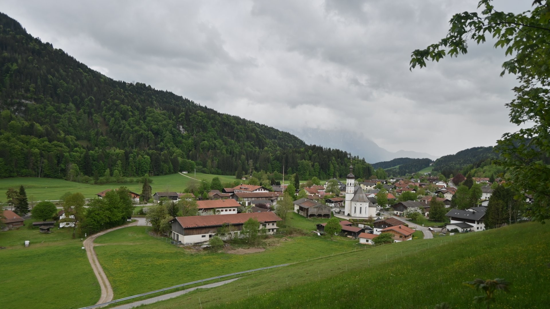Archiv Foto Webcam Sachrang-Blick über Bergsteigerdorf