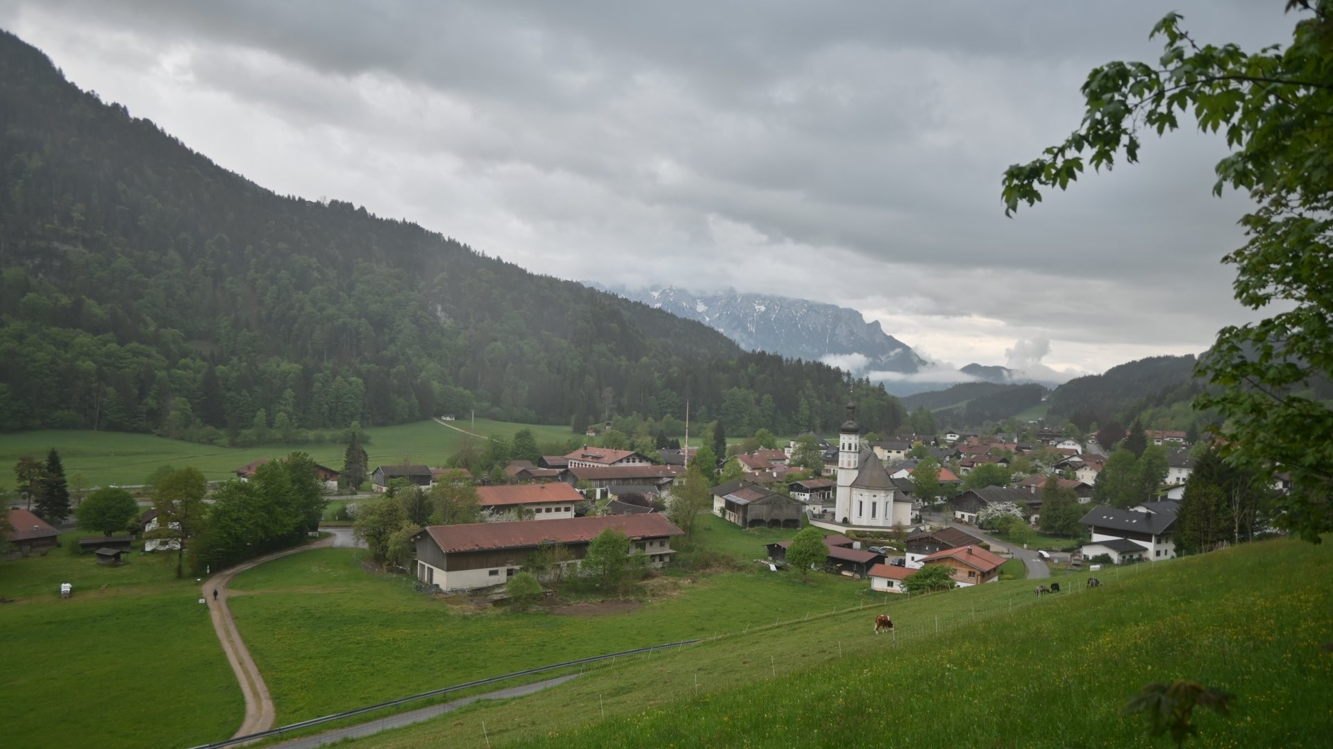 Archiv Foto Webcam Sachrang-Blick über Bergsteigerdorf