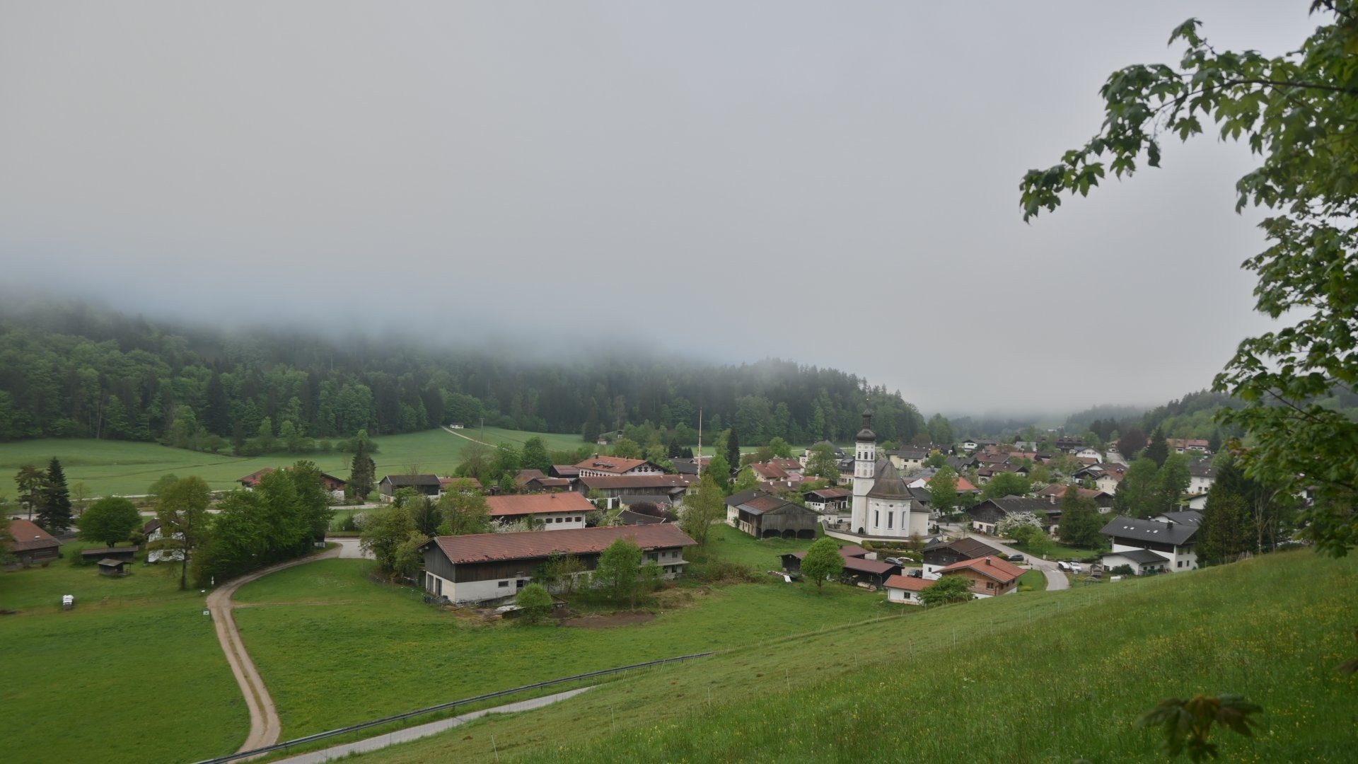 Archiv Foto Webcam Sachrang-Blick über Bergsteigerdorf