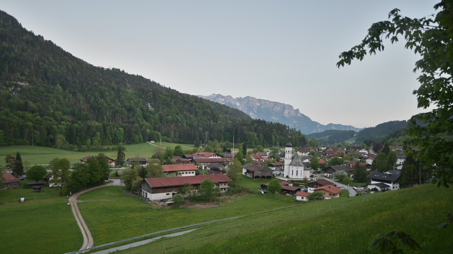Archiv Foto Webcam Sachrang-Blick über Bergsteigerdorf