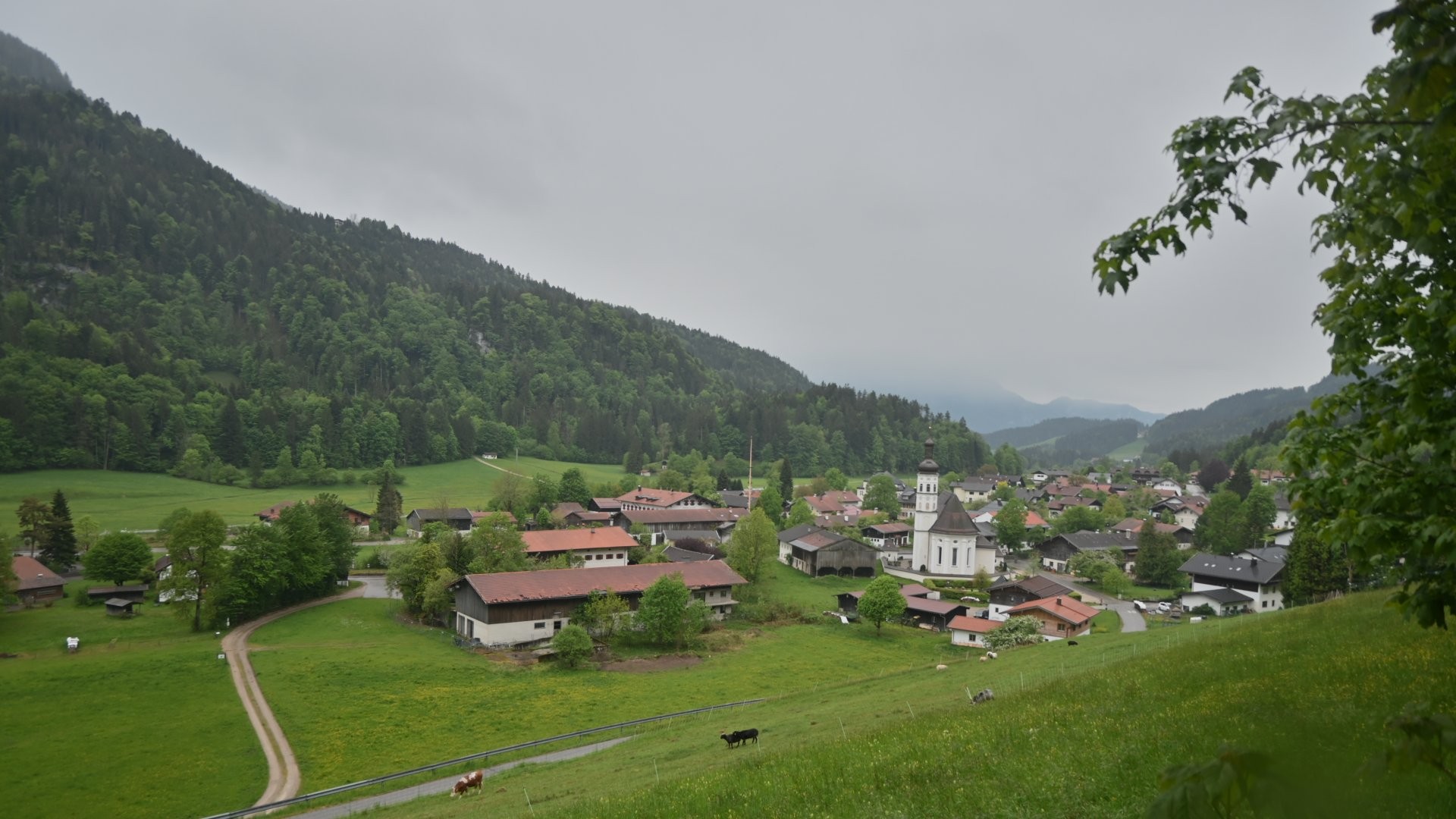 Archiv Foto Webcam Sachrang-Blick über Bergsteigerdorf
