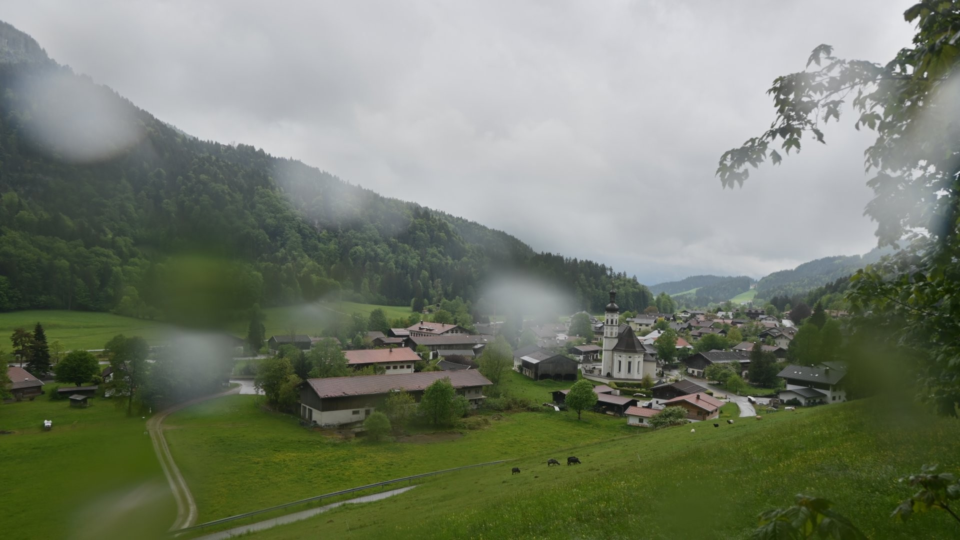 Archiv Foto Webcam Sachrang-Blick über Bergsteigerdorf