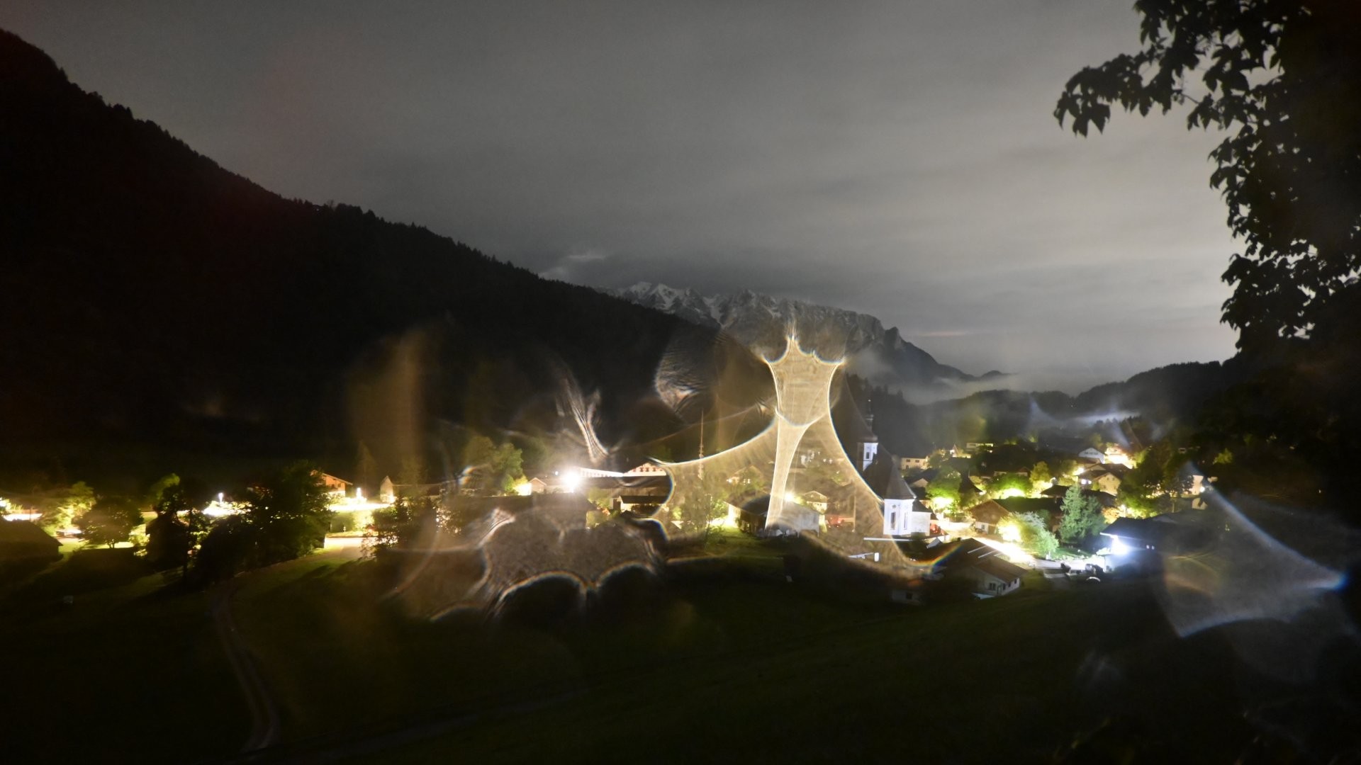Archiv Foto Webcam Sachrang-Blick über Bergsteigerdorf