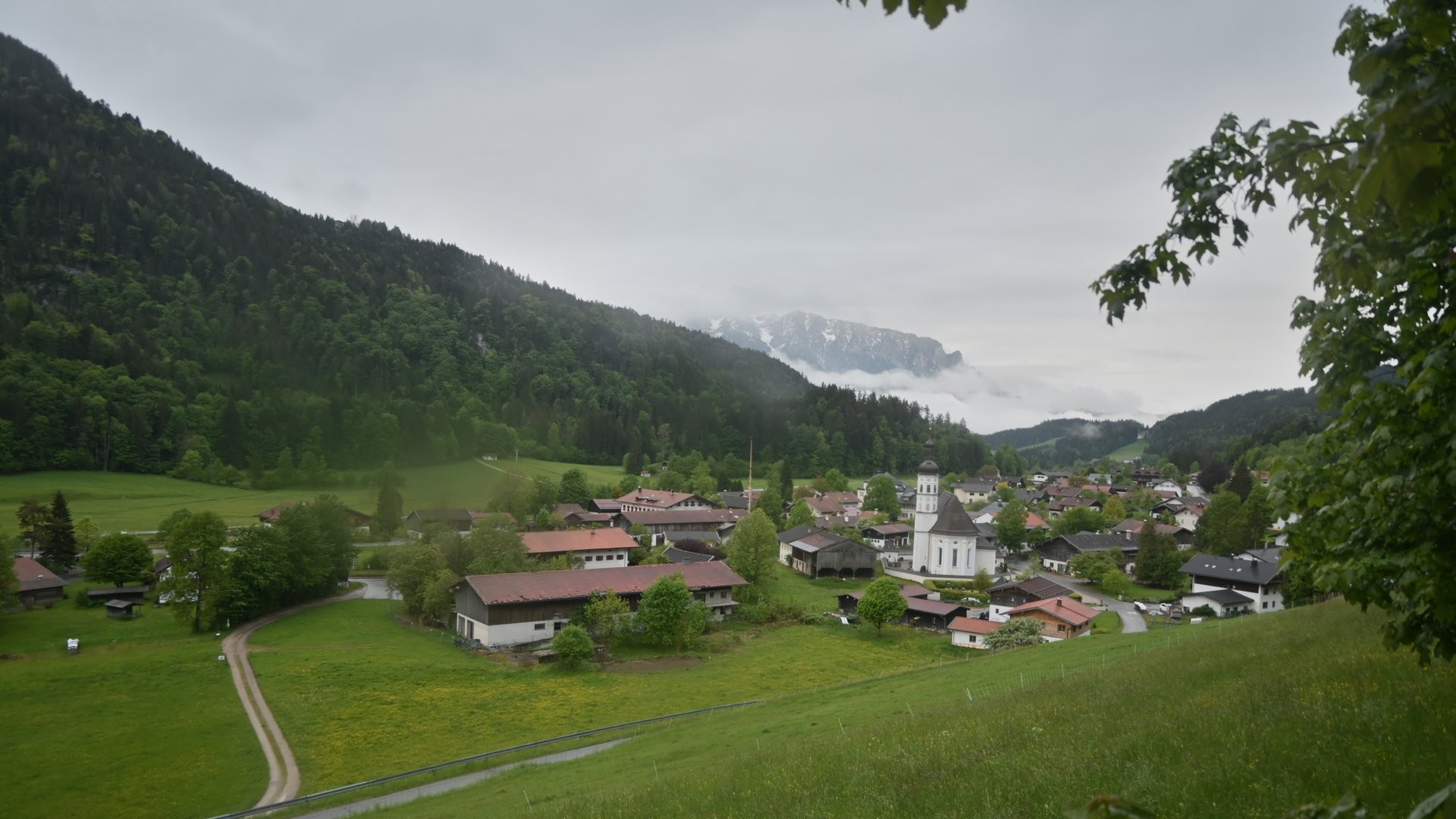 Archiv Foto Webcam Sachrang-Blick über Bergsteigerdorf