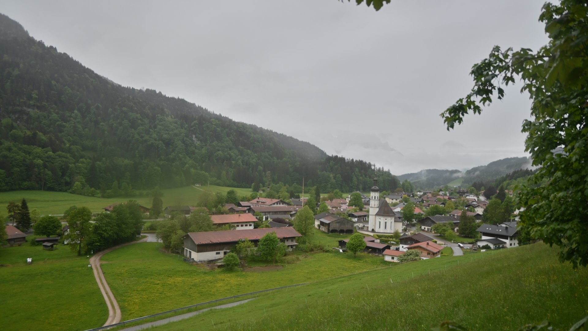 Archiv Foto Webcam Sachrang-Blick über Bergsteigerdorf
