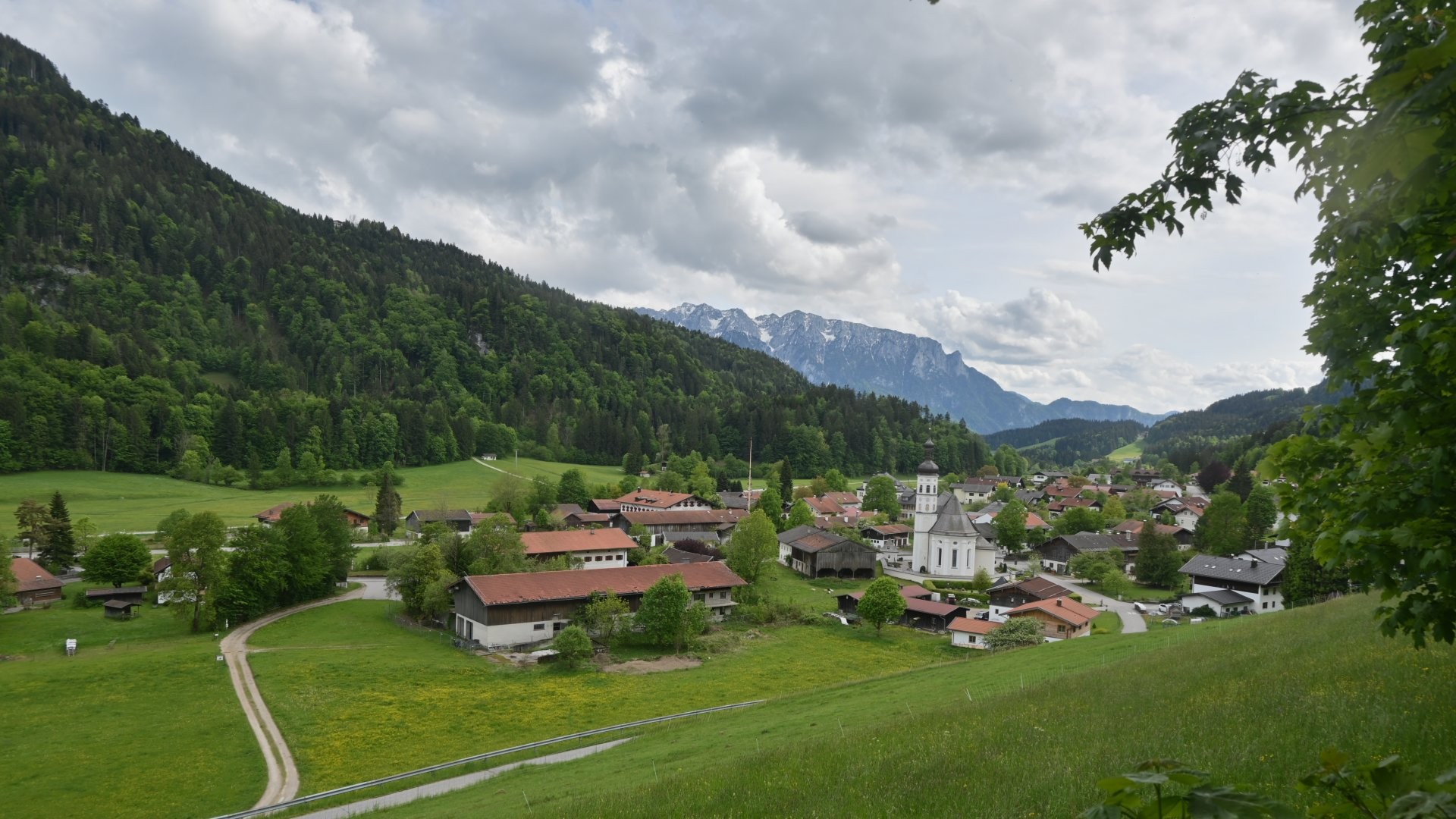 Archiv Foto Webcam Sachrang-Blick über Bergsteigerdorf