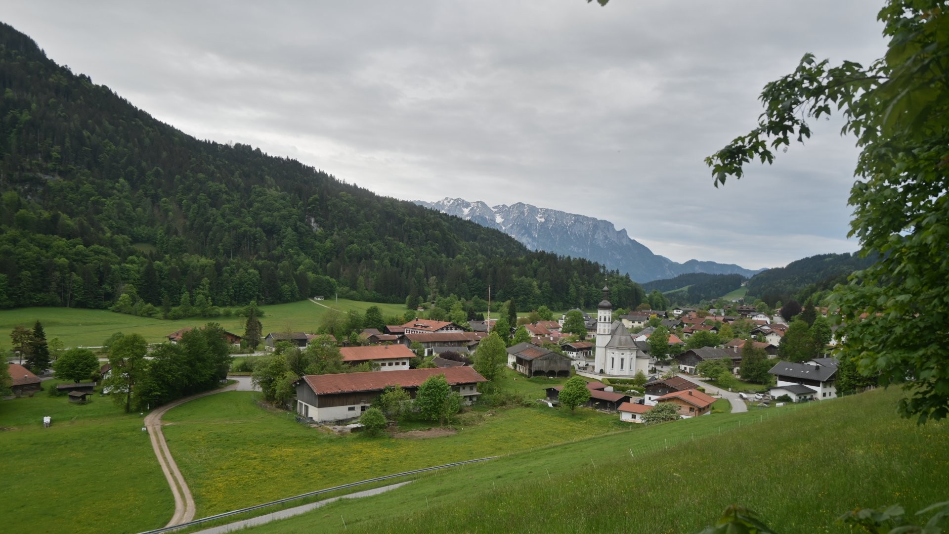 Archiv Foto Webcam Sachrang-Blick über Bergsteigerdorf