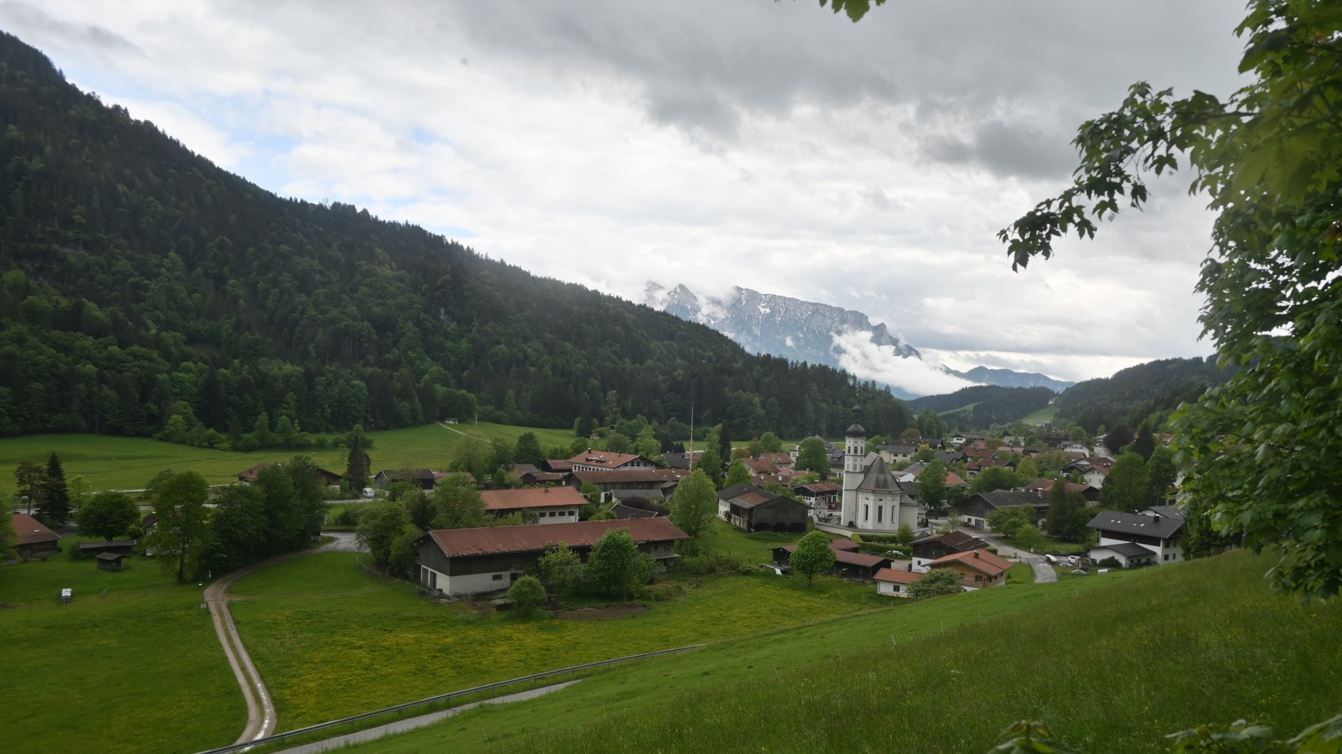Archiv Foto Webcam Sachrang-Blick über Bergsteigerdorf