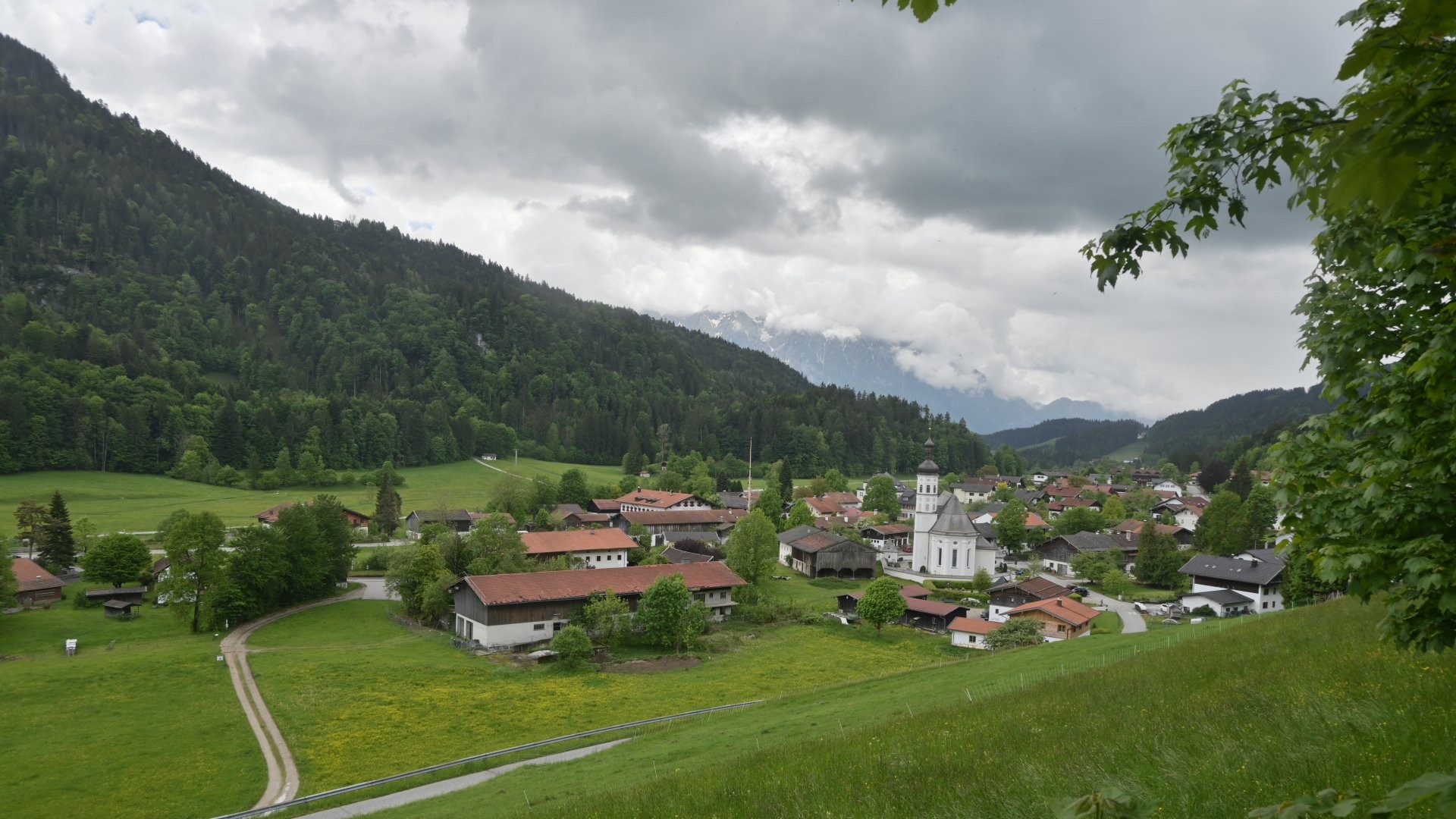 Archiv Foto Webcam Sachrang-Blick über Bergsteigerdorf