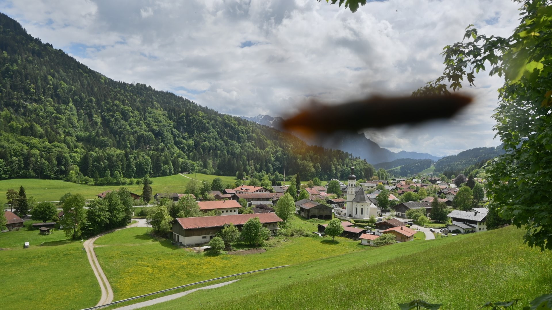 Archiv Foto Webcam Sachrang-Blick über Bergsteigerdorf