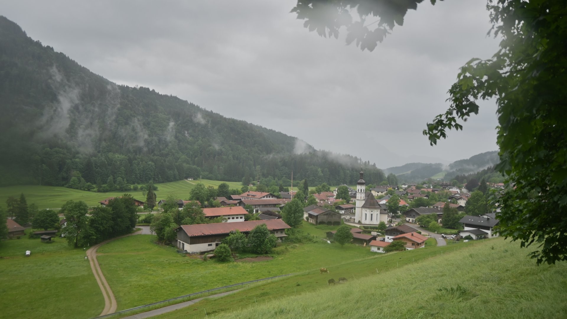 Archiv Foto Webcam Sachrang-Blick über Bergsteigerdorf