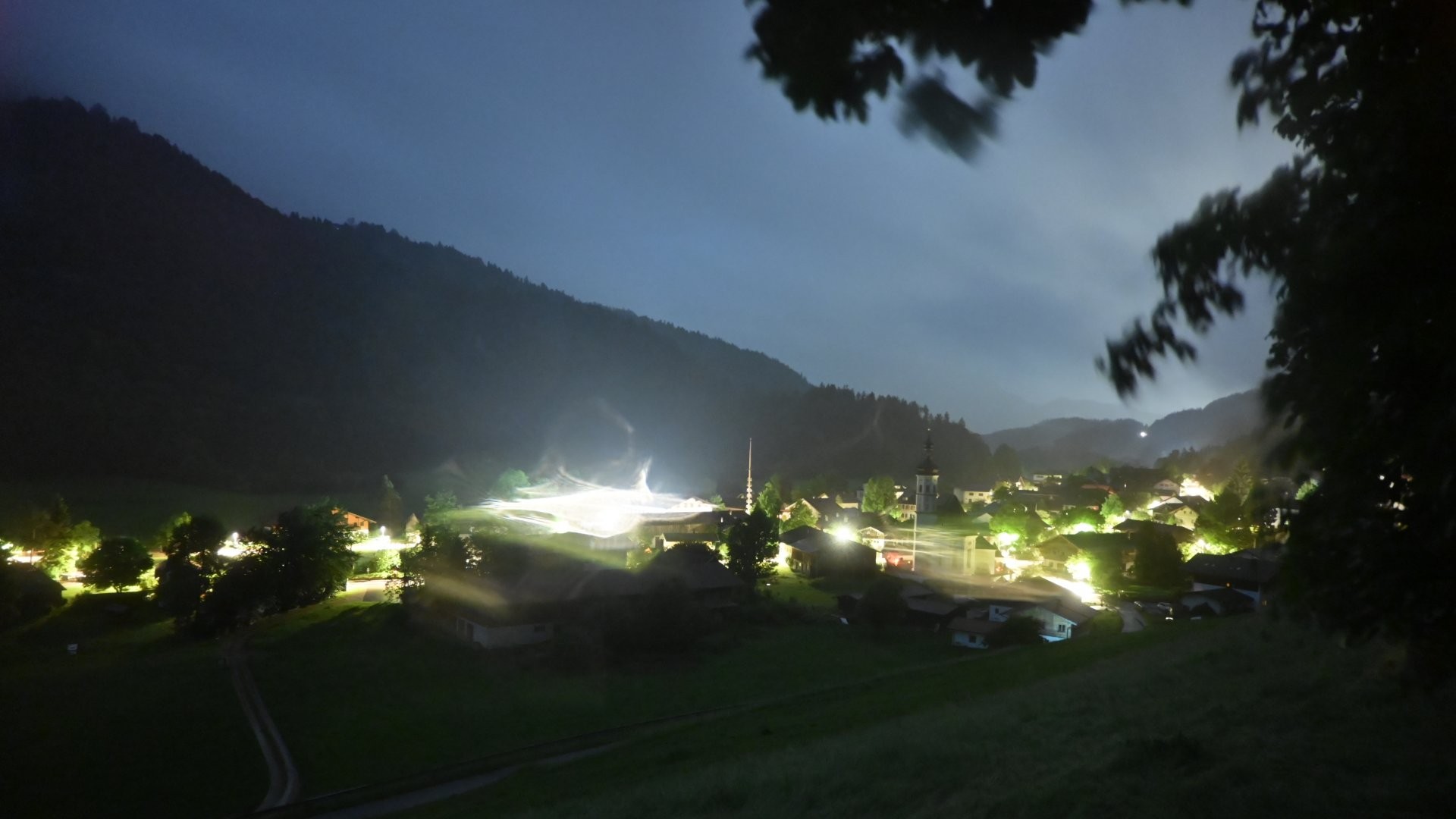 Archiv Foto Webcam Sachrang-Blick über Bergsteigerdorf