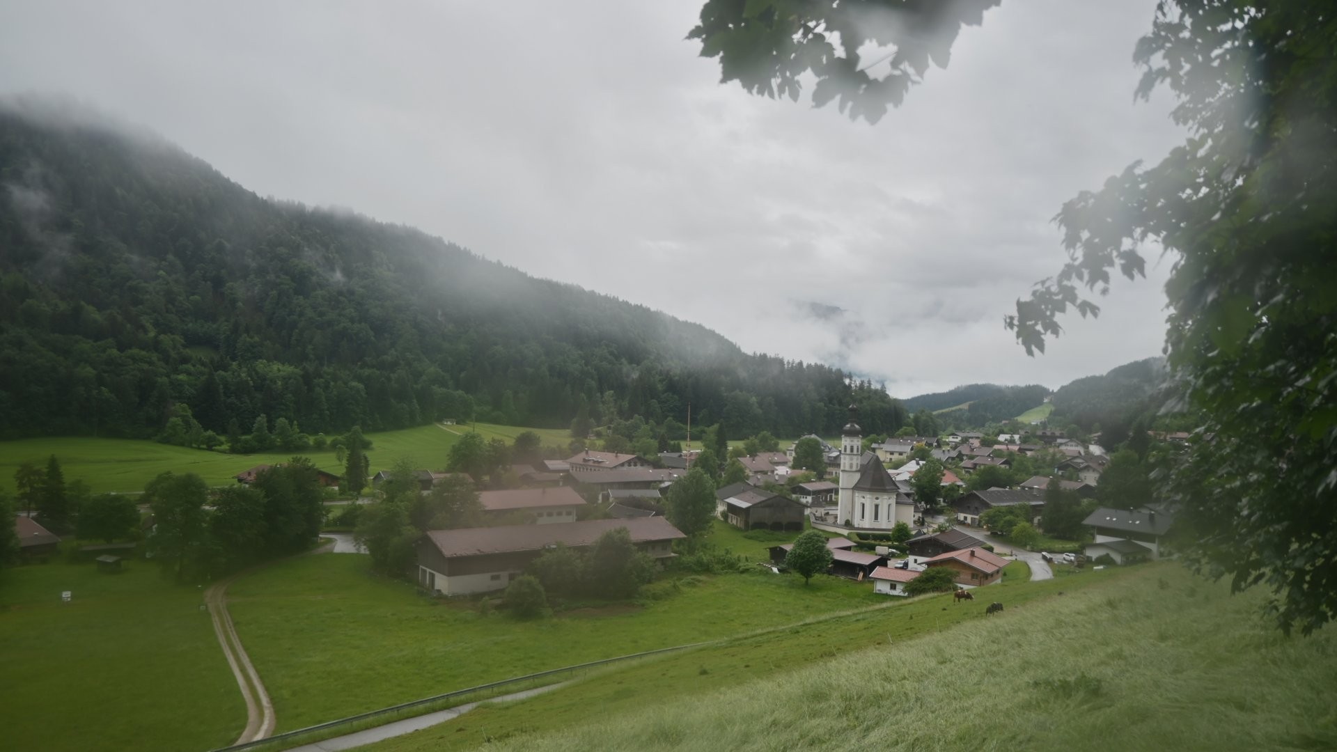 Archiv Foto Webcam Sachrang-Blick über Bergsteigerdorf