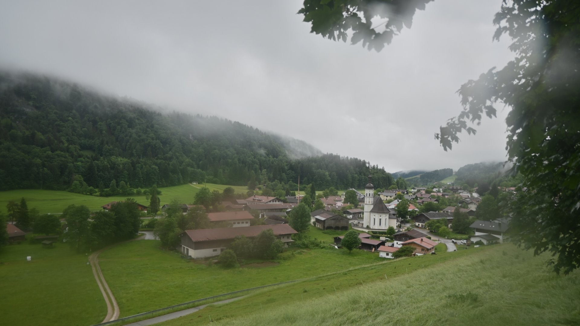 Archiv Foto Webcam Sachrang-Blick über Bergsteigerdorf
