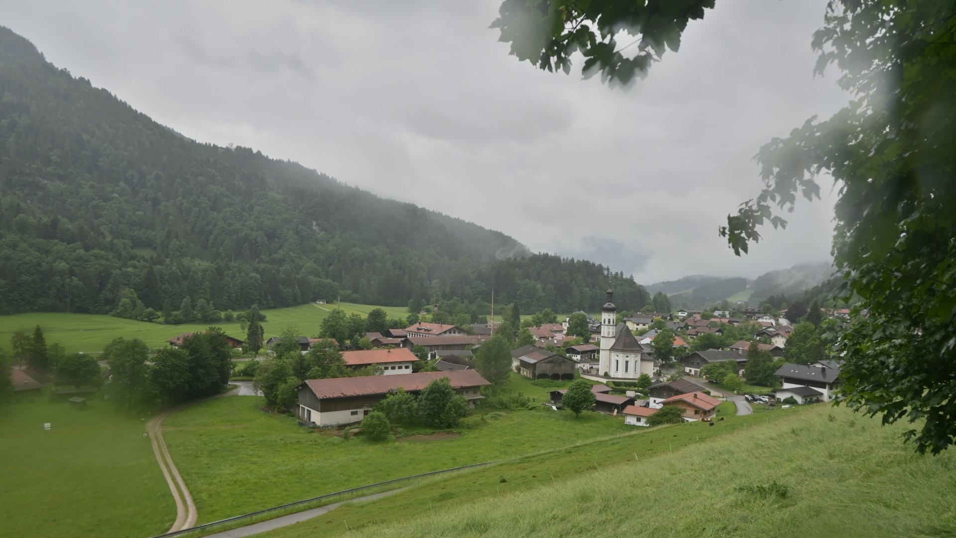 Archiv Foto Webcam Sachrang-Blick über Bergsteigerdorf