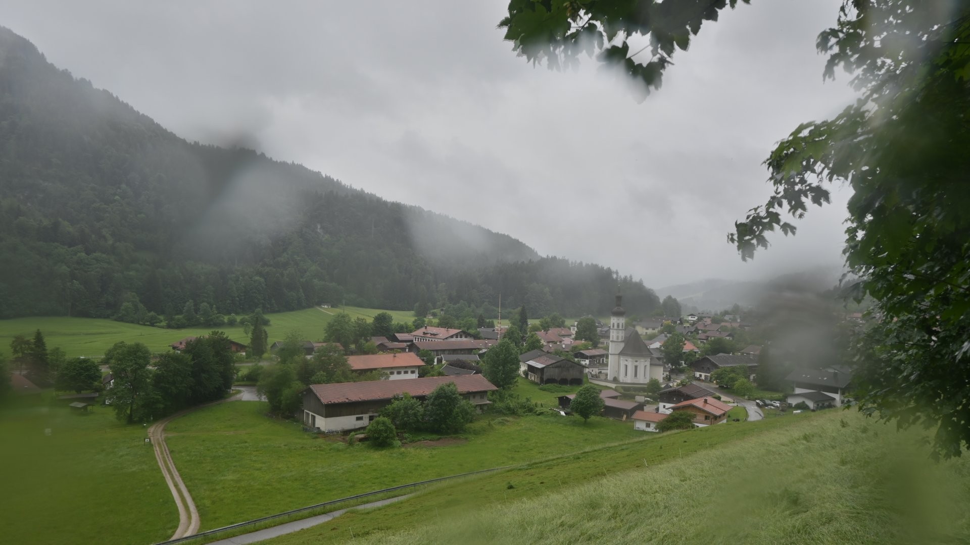 Archiv Foto Webcam Sachrang-Blick über Bergsteigerdorf