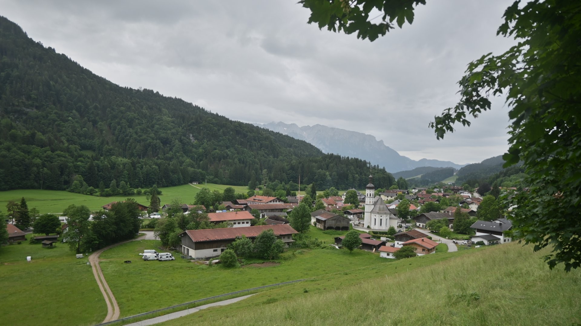 Archiv Foto Webcam Sachrang-Blick über Bergsteigerdorf