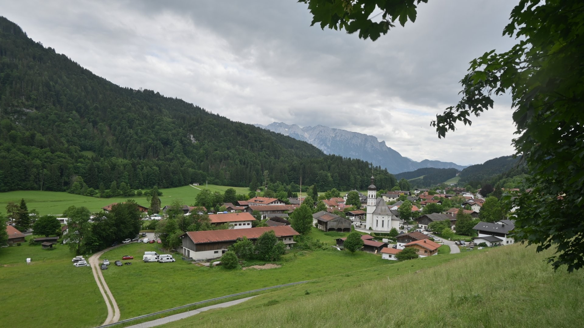 Archiv Foto Webcam Sachrang-Blick über Bergsteigerdorf