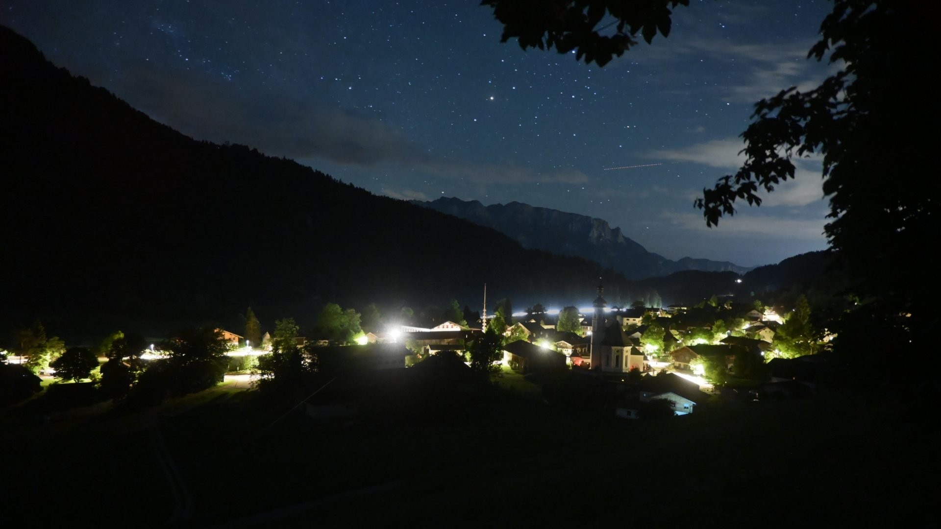 Archiv Foto Webcam Sachrang-Blick über Bergsteigerdorf