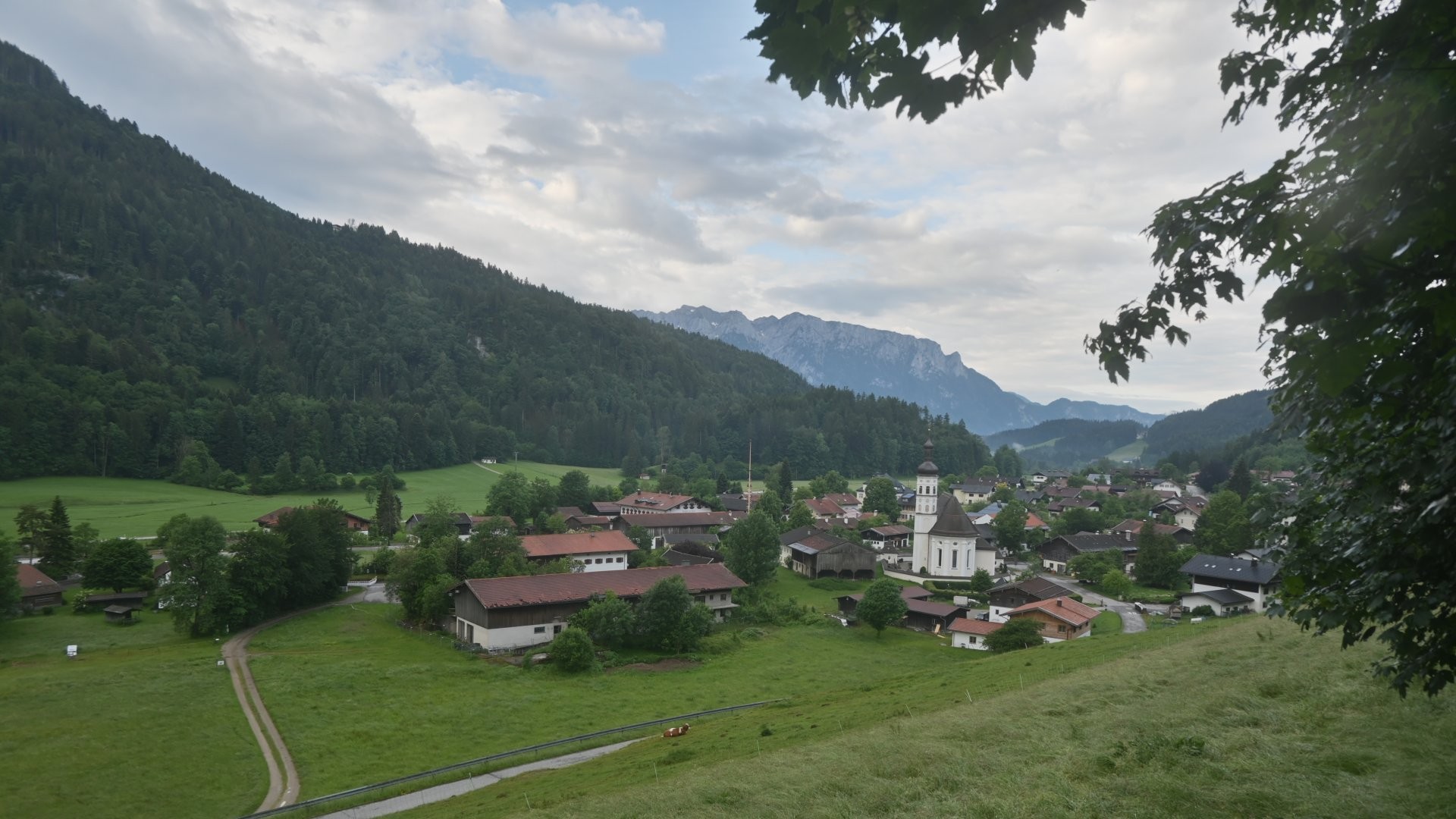 Archiv Foto Webcam Sachrang-Blick über Bergsteigerdorf