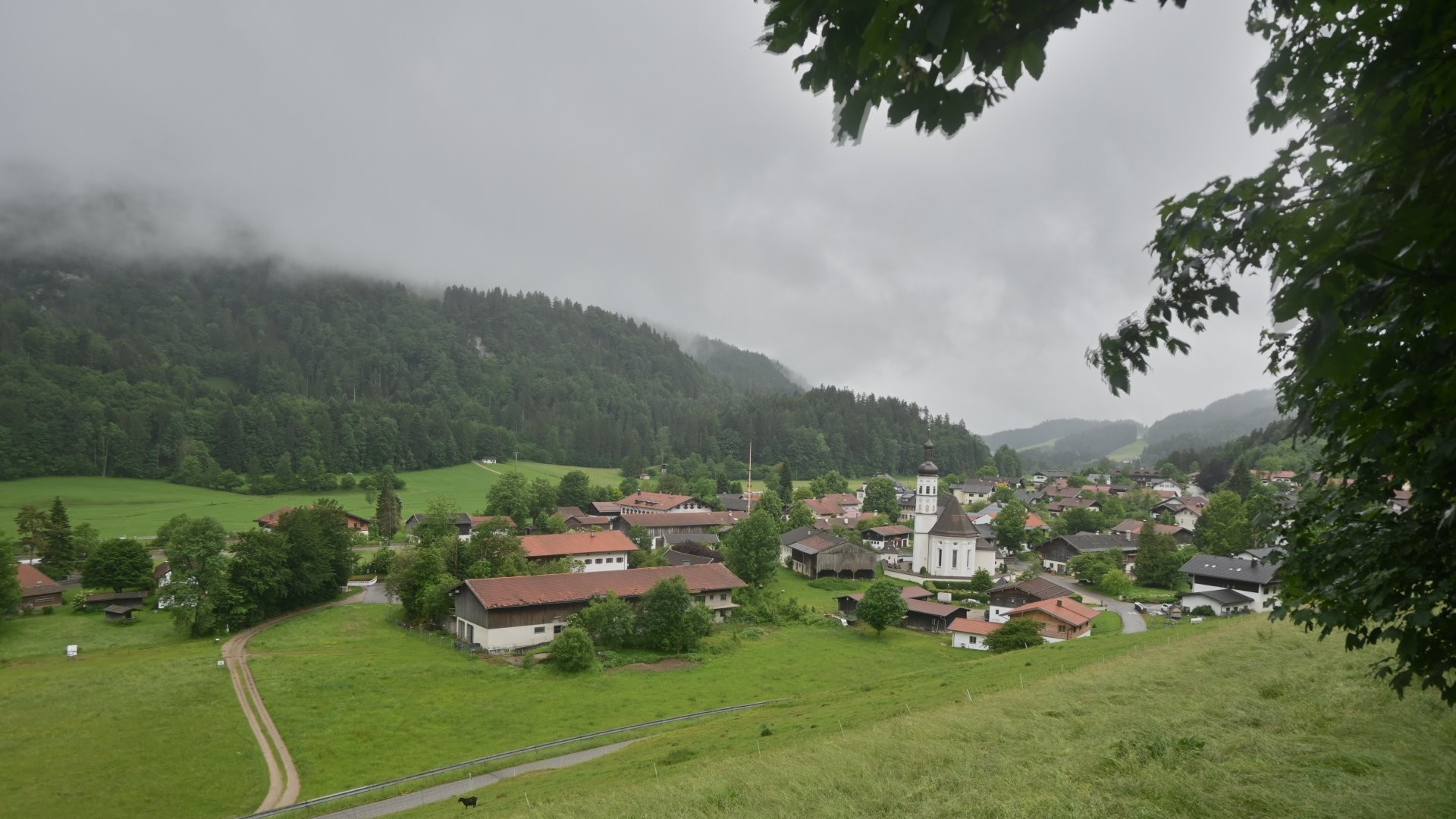 Archiv Foto Webcam Sachrang-Blick über Bergsteigerdorf
