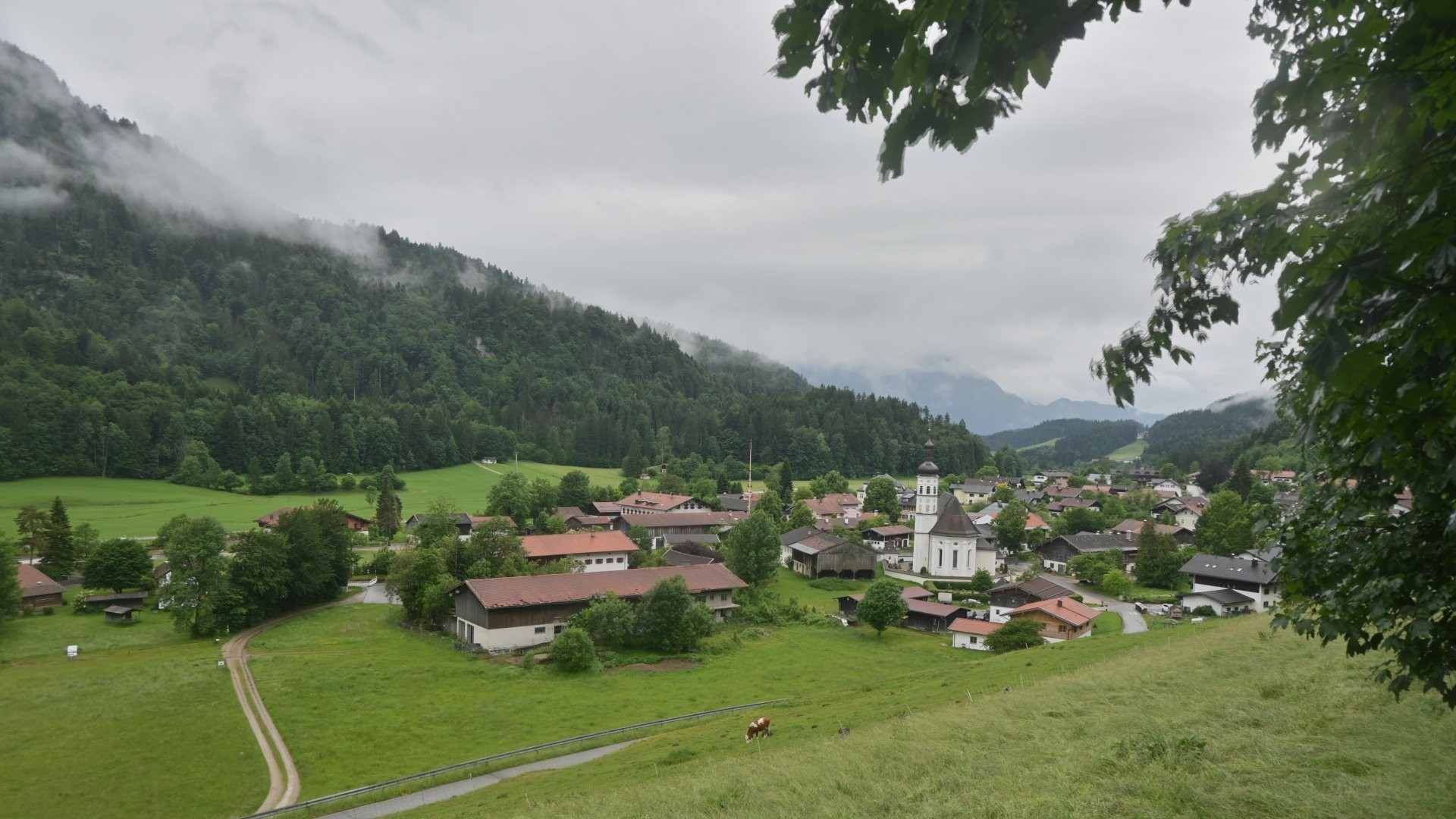 Archiv Foto Webcam Sachrang-Blick über Bergsteigerdorf