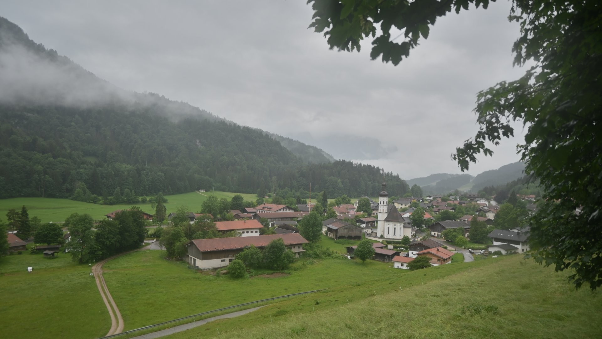 Archiv Foto Webcam Sachrang-Blick über Bergsteigerdorf
