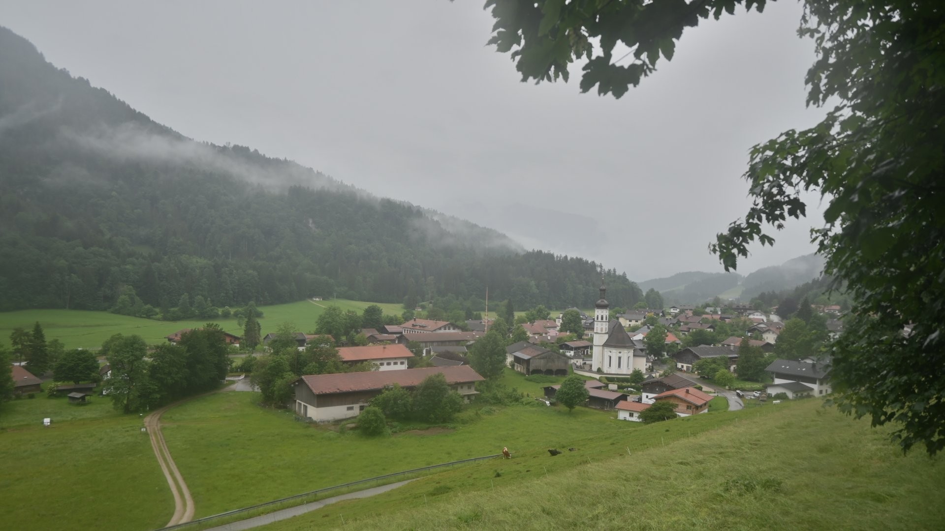 Archiv Foto Webcam Sachrang-Blick über Bergsteigerdorf