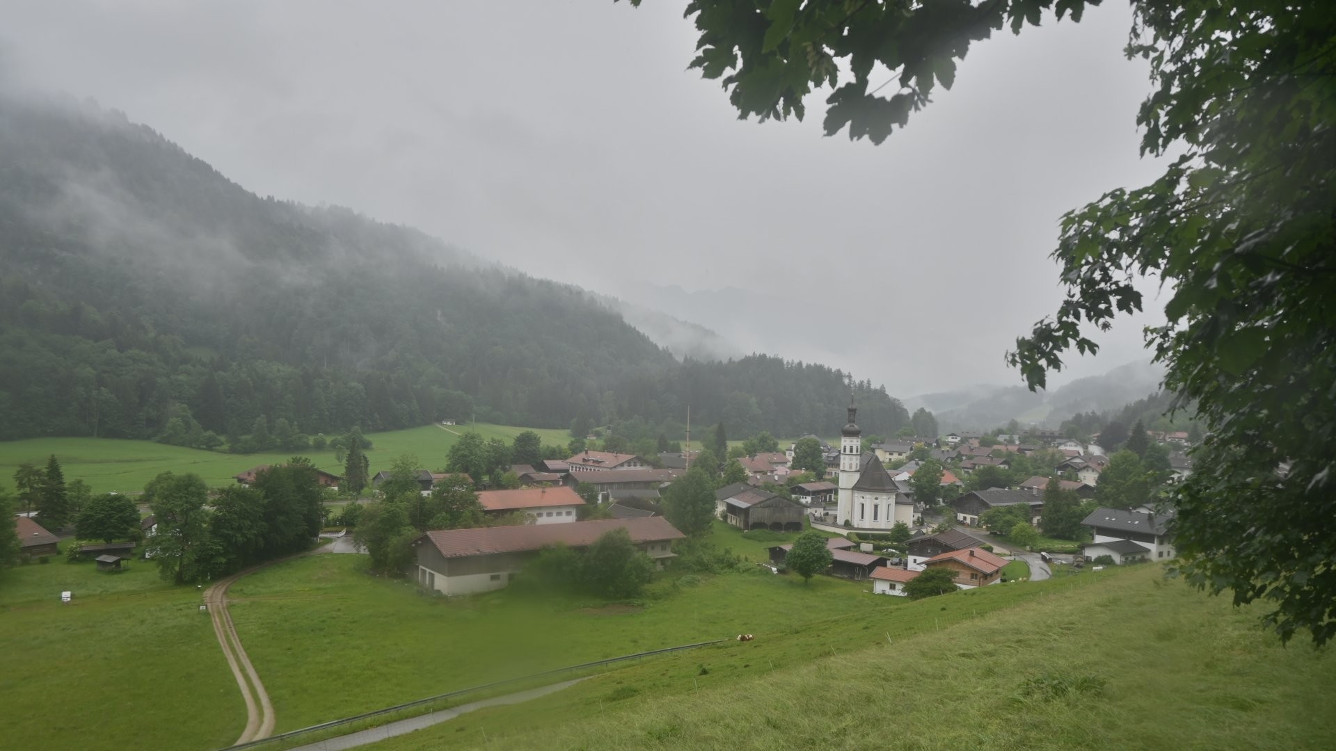 Archiv Foto Webcam Sachrang-Blick über Bergsteigerdorf