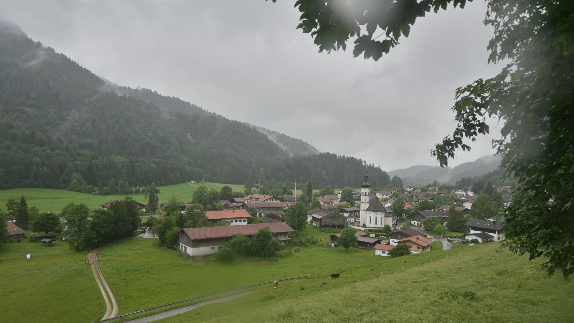 Archiv Foto Webcam Sachrang-Blick über Bergsteigerdorf