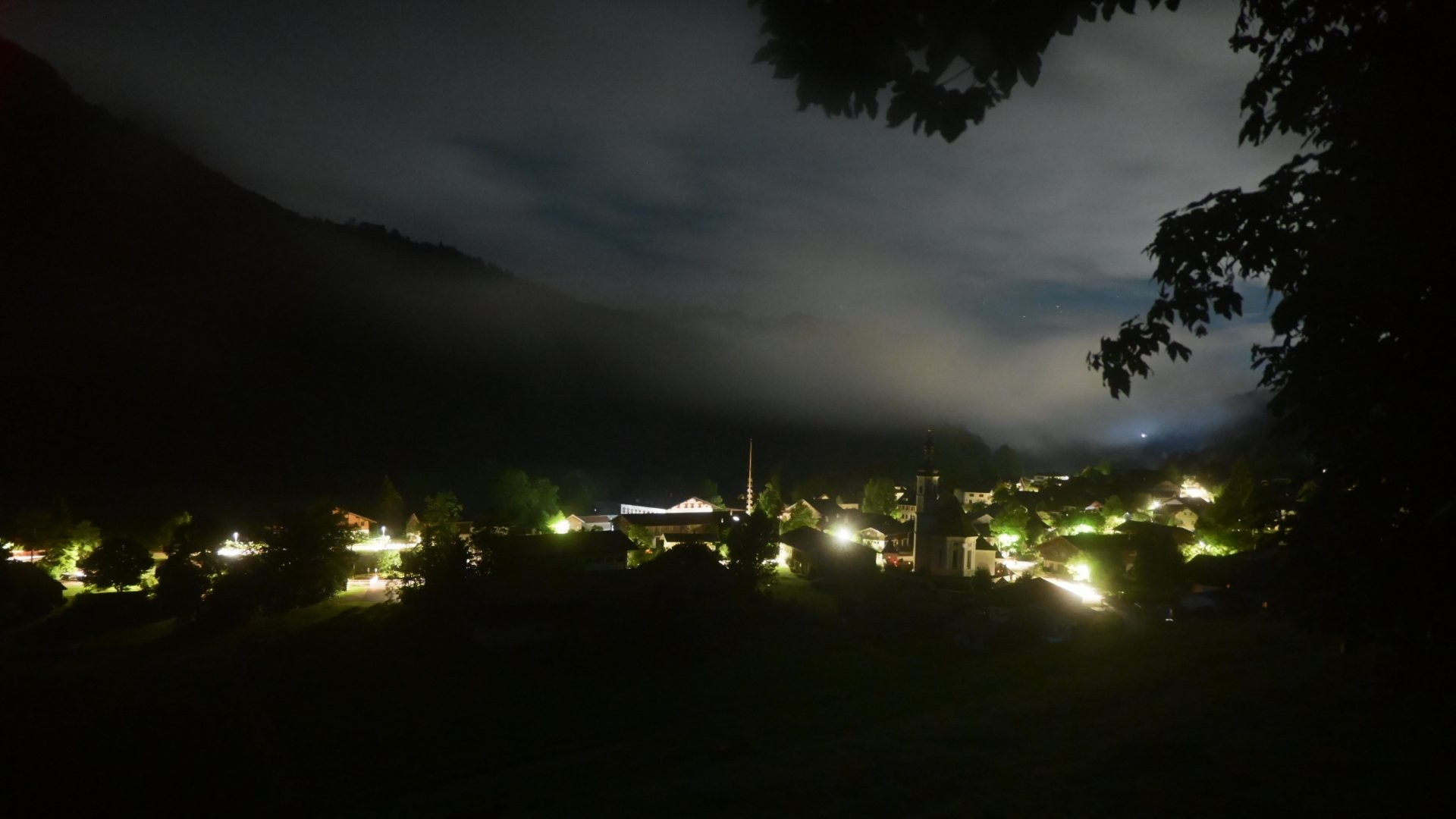 Archiv Foto Webcam Sachrang-Blick über Bergsteigerdorf