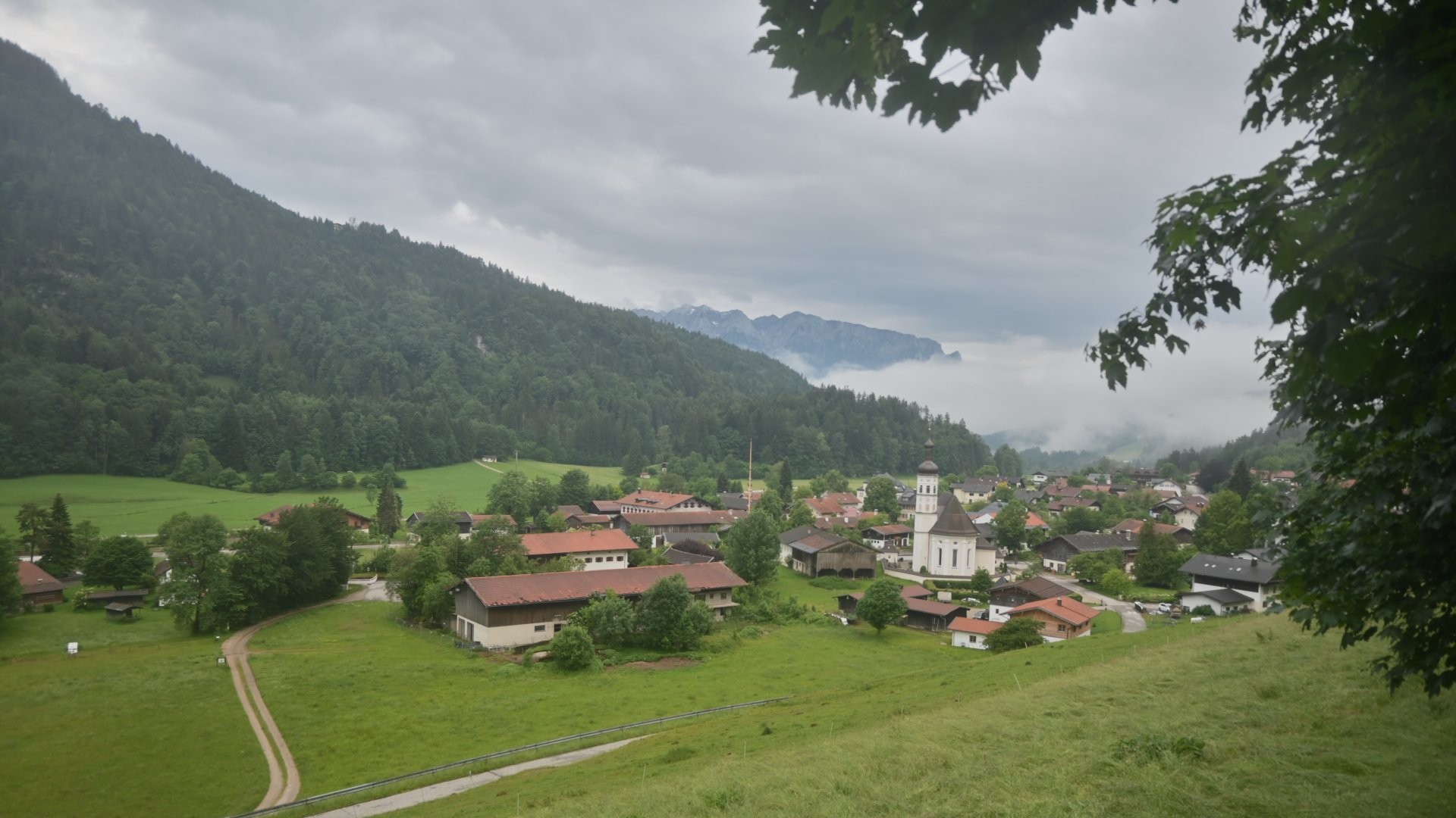 Archiv Foto Webcam Sachrang-Blick über Bergsteigerdorf