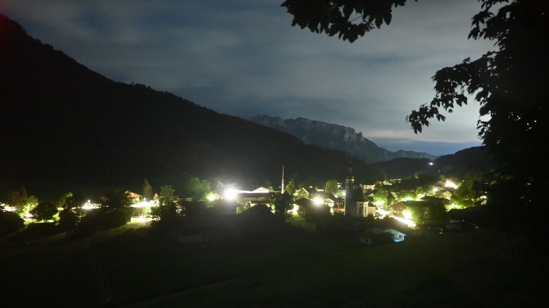 Archiv Foto Webcam Sachrang-Blick über Bergsteigerdorf