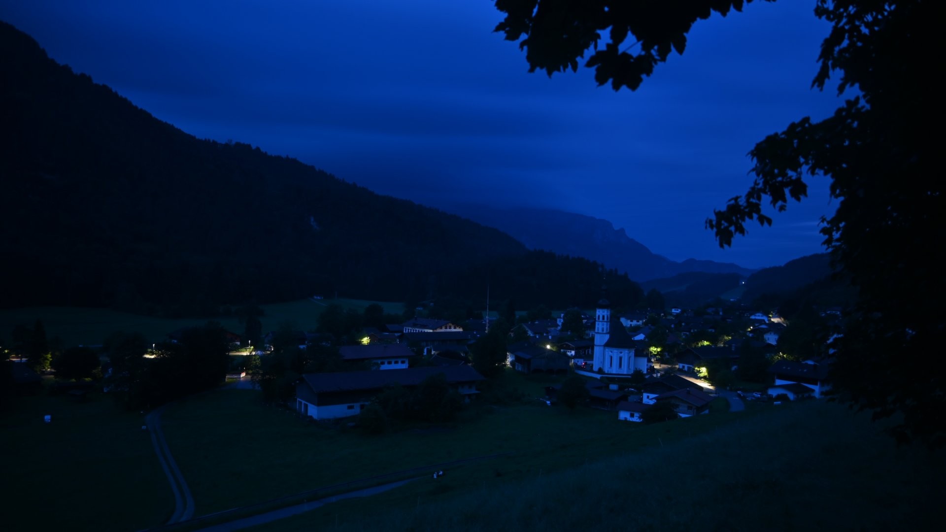 Archiv Foto Webcam Sachrang-Blick über Bergsteigerdorf