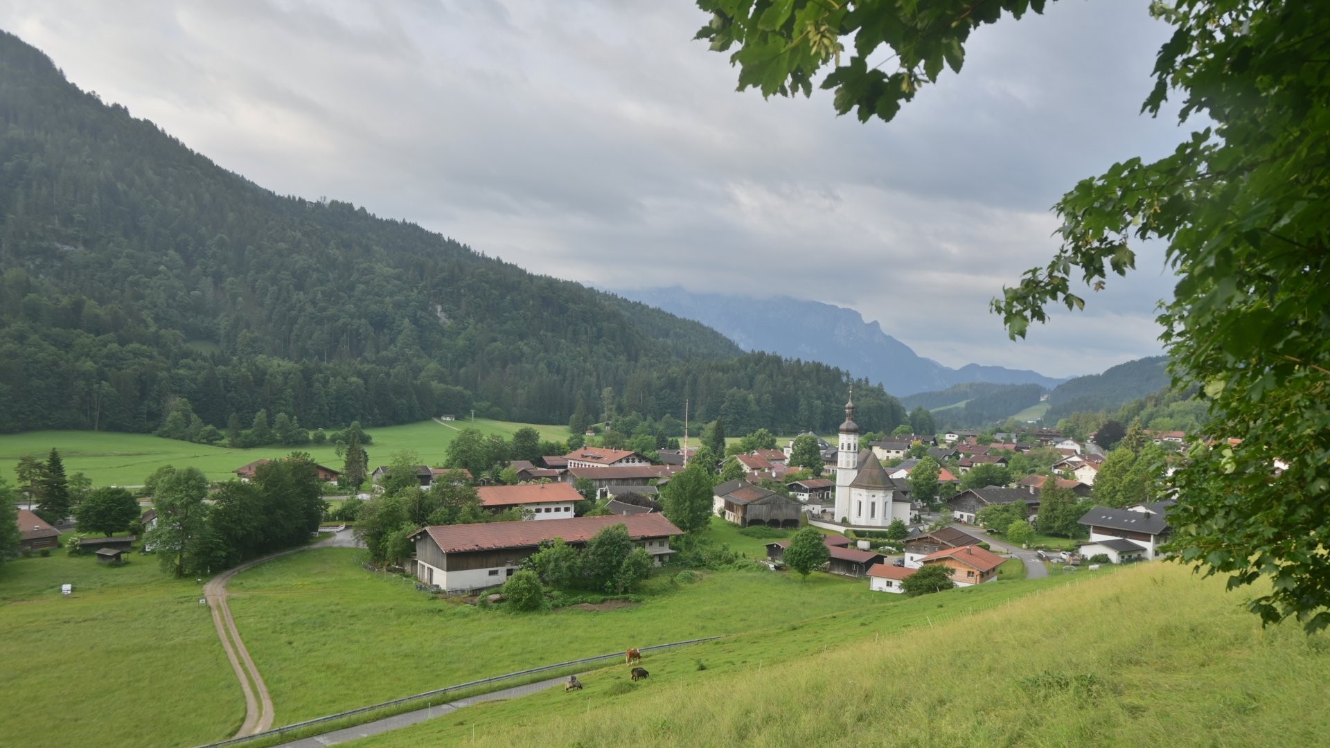 Archiv Foto Webcam Sachrang-Blick über Bergsteigerdorf
