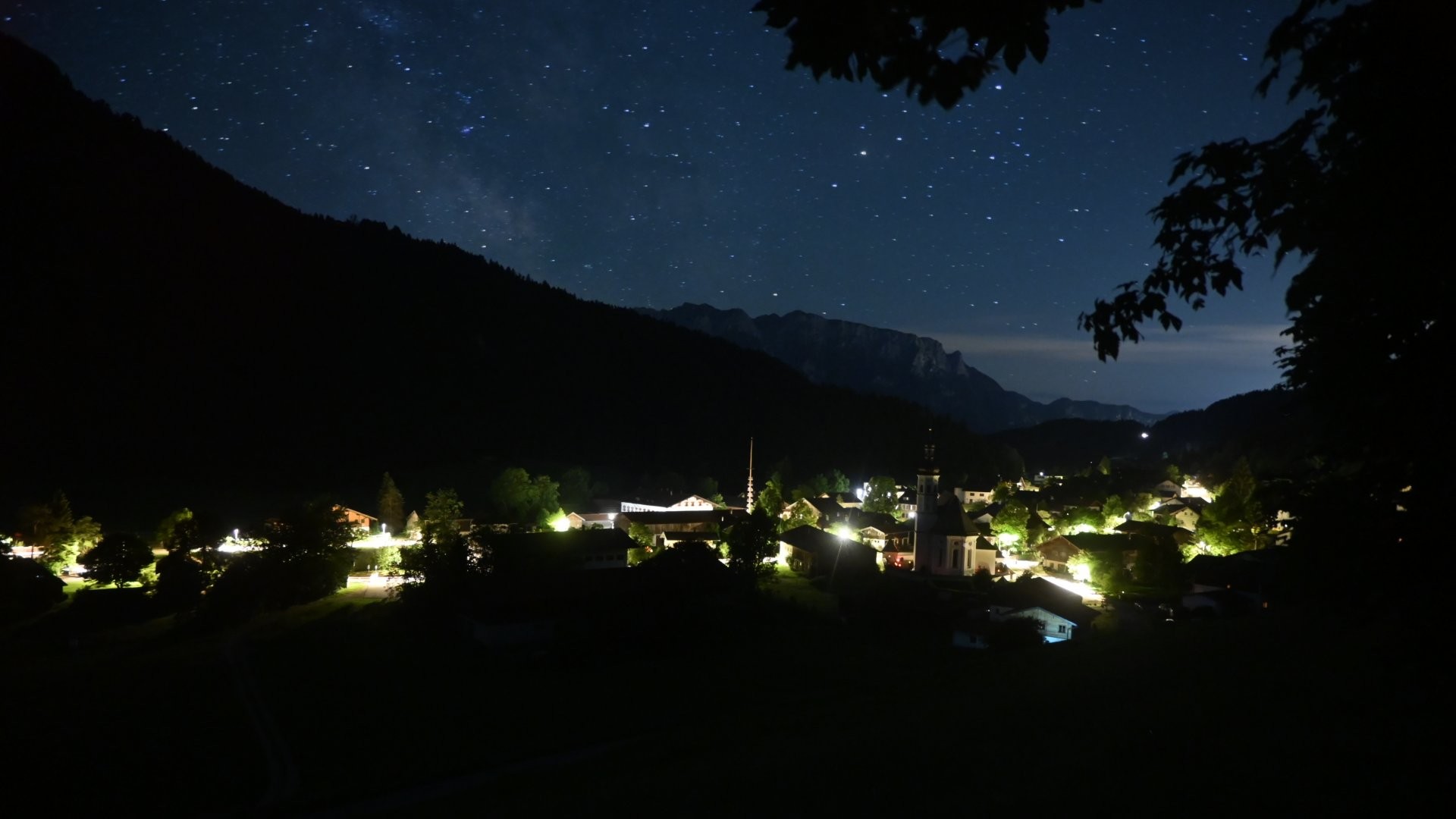 Archiv Foto Webcam Sachrang-Blick über Bergsteigerdorf