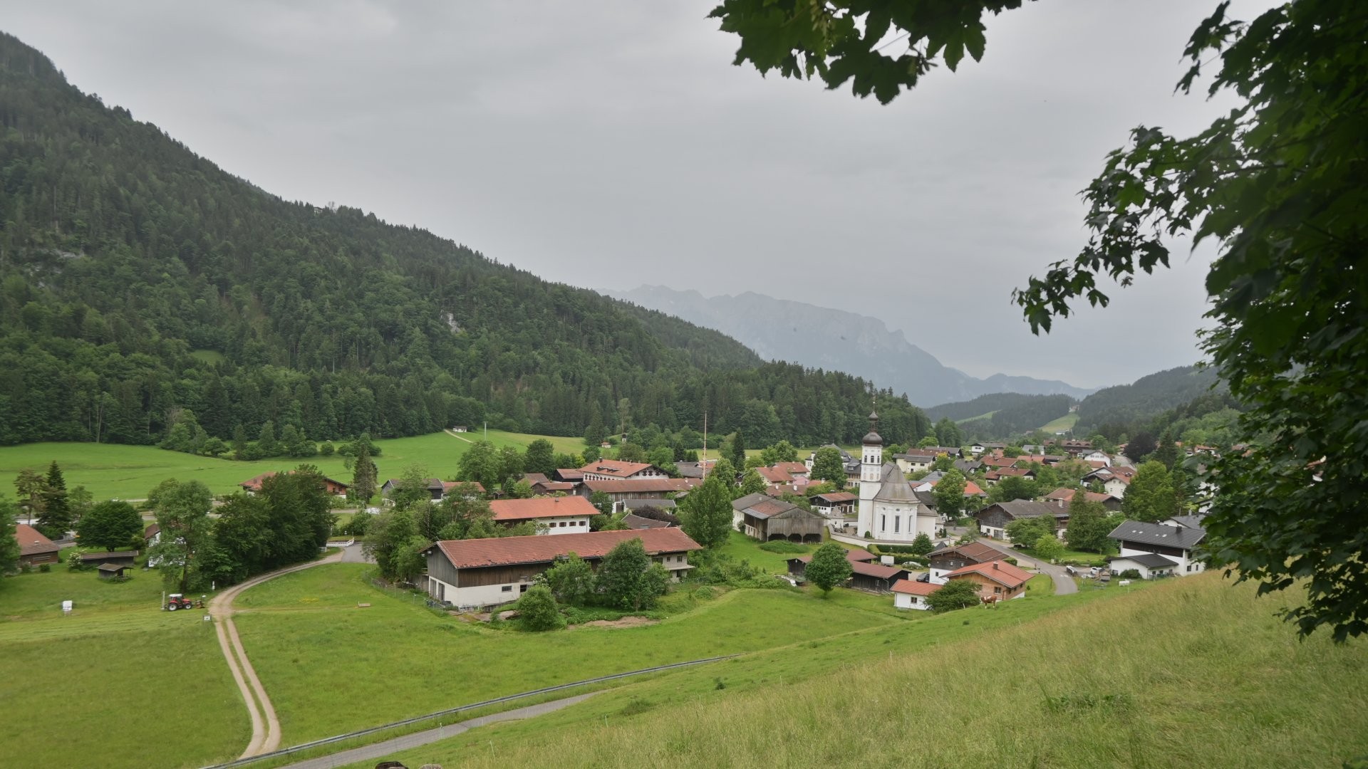 Archiv Foto Webcam Sachrang-Blick über Bergsteigerdorf