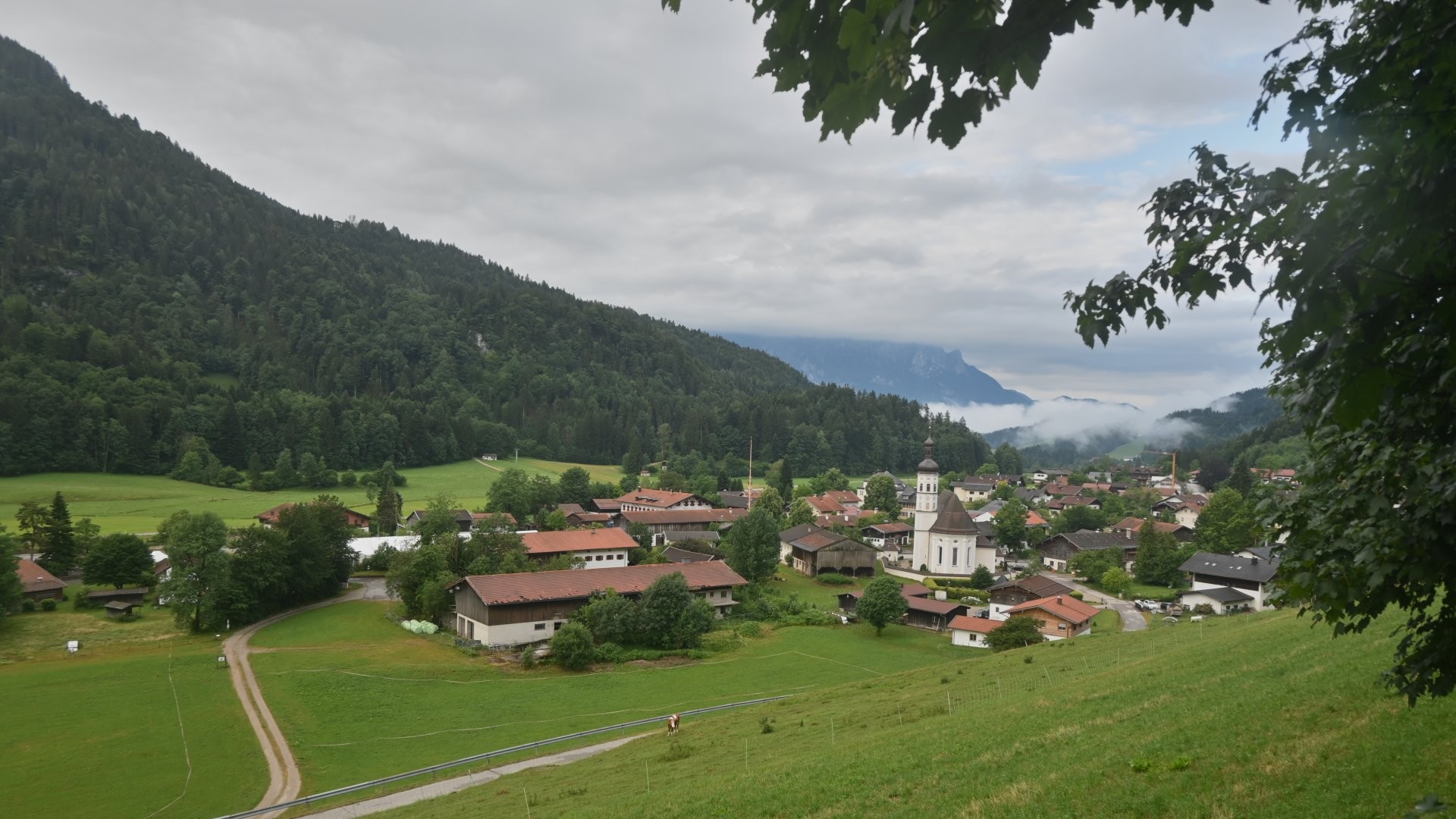 Archiv Foto Webcam Sachrang-Blick über Bergsteigerdorf
