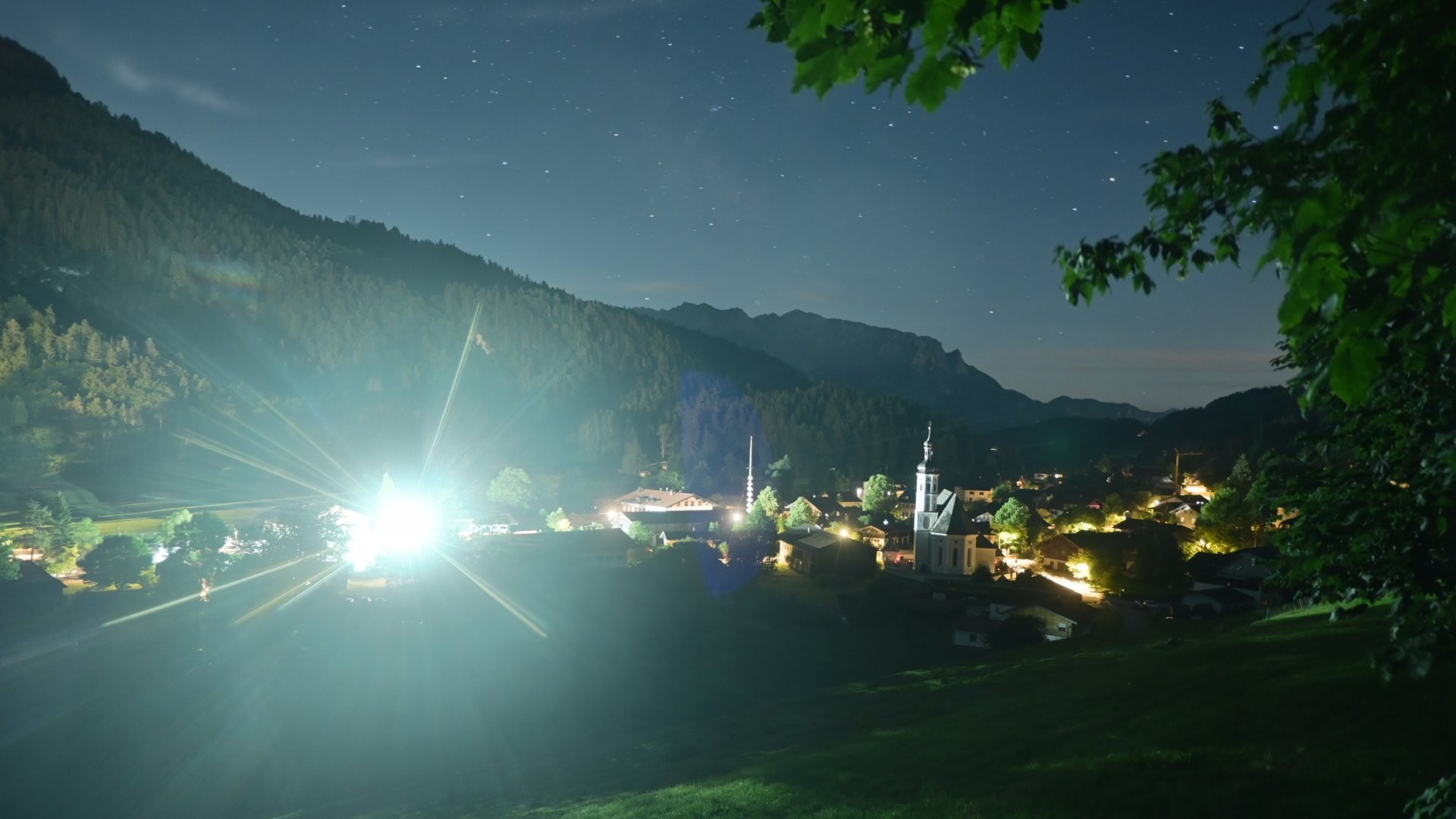 Archiv Foto Webcam Sachrang-Blick über Bergsteigerdorf
