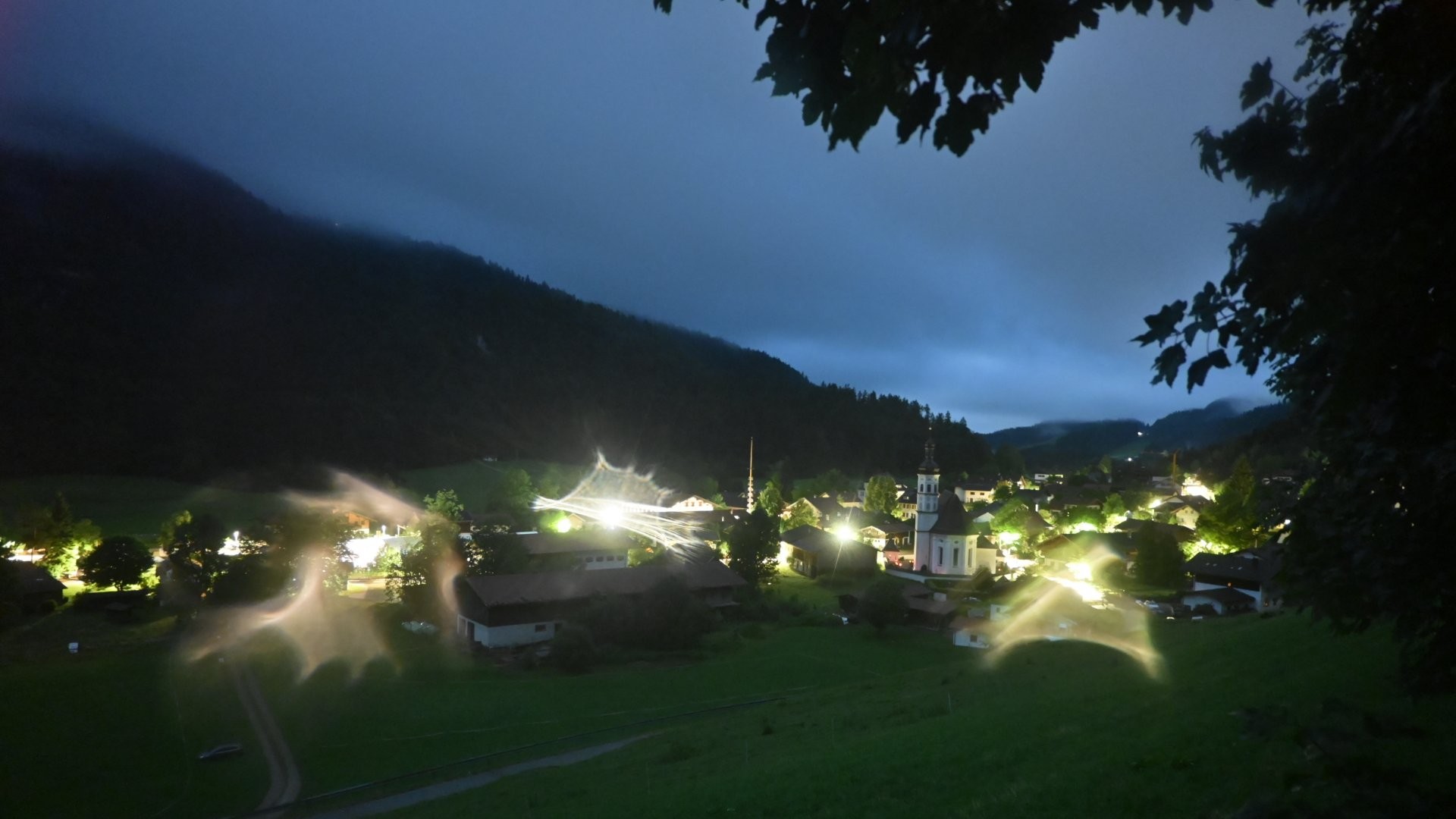 Archiv Foto Webcam Sachrang-Blick über Bergsteigerdorf