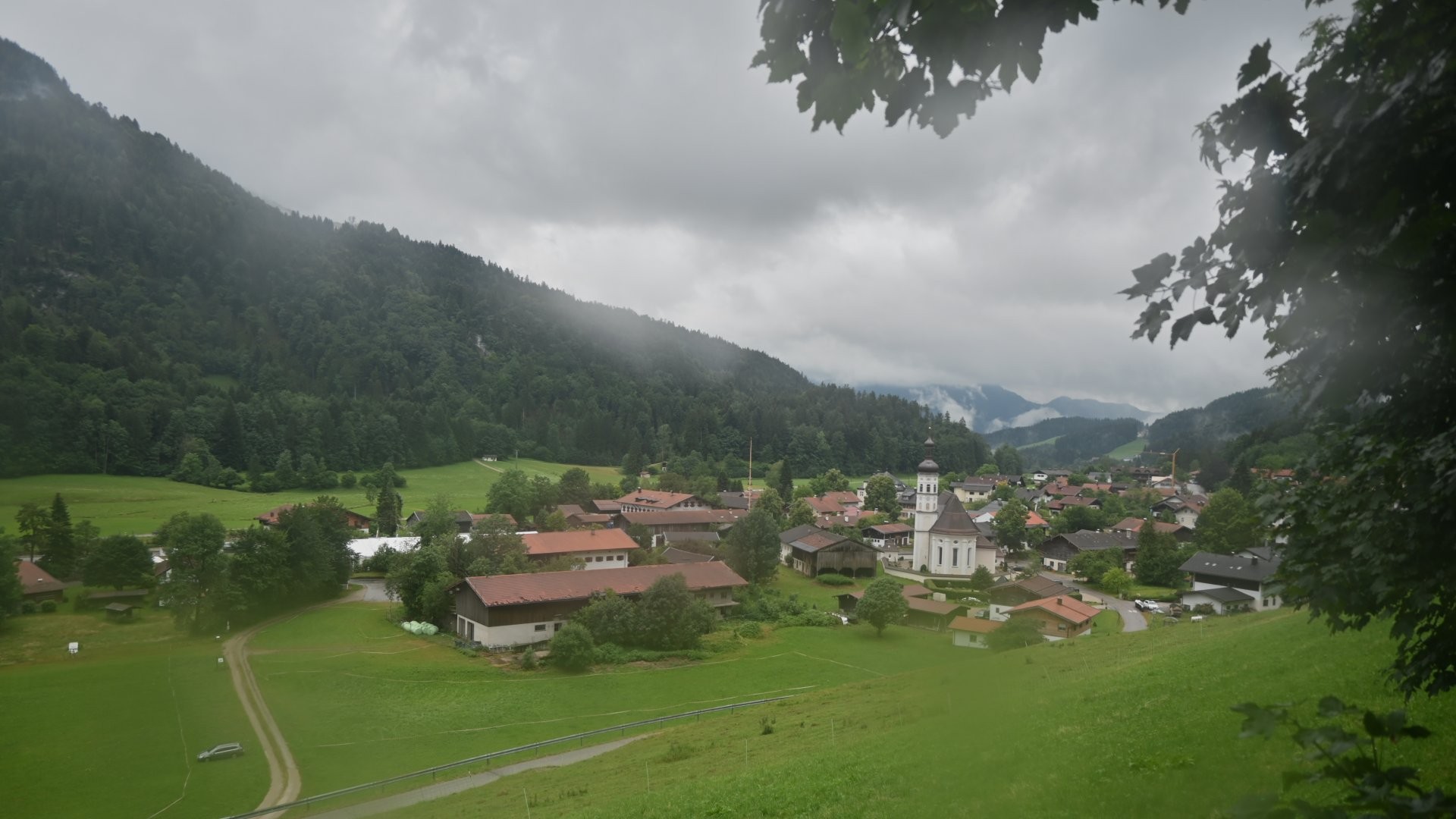 Archiv Foto Webcam Sachrang-Blick über Bergsteigerdorf