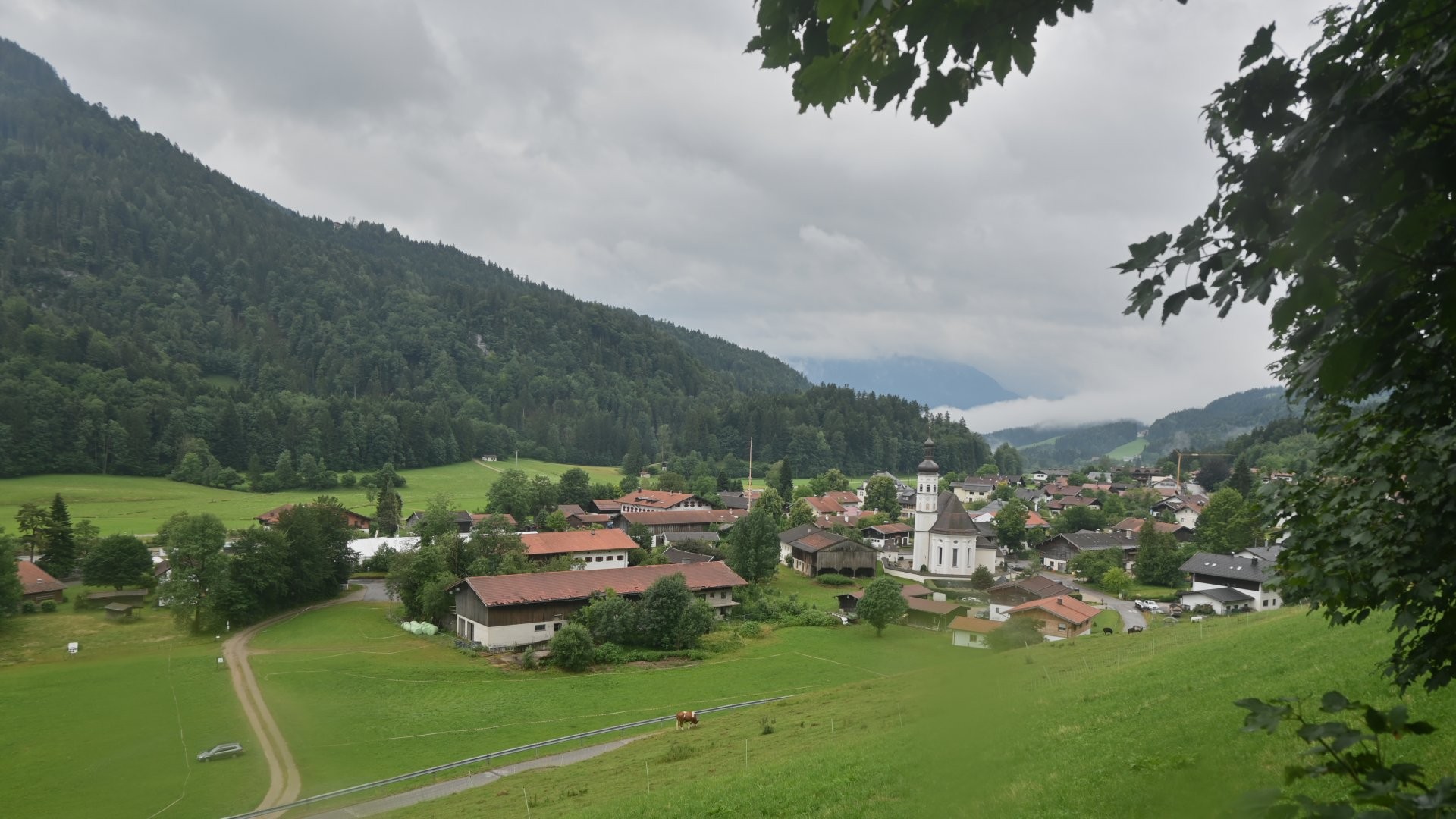 Archiv Foto Webcam Sachrang-Blick über Bergsteigerdorf