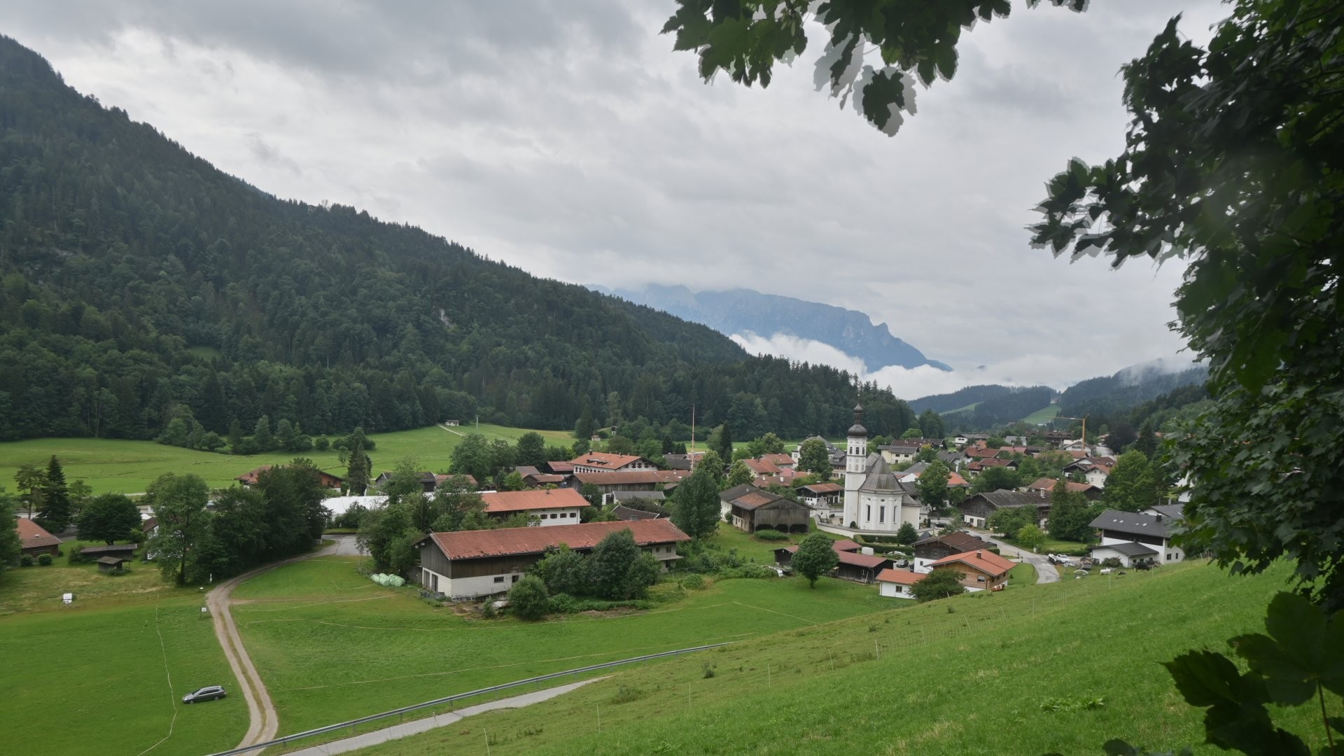 Archiv Foto Webcam Sachrang-Blick über Bergsteigerdorf