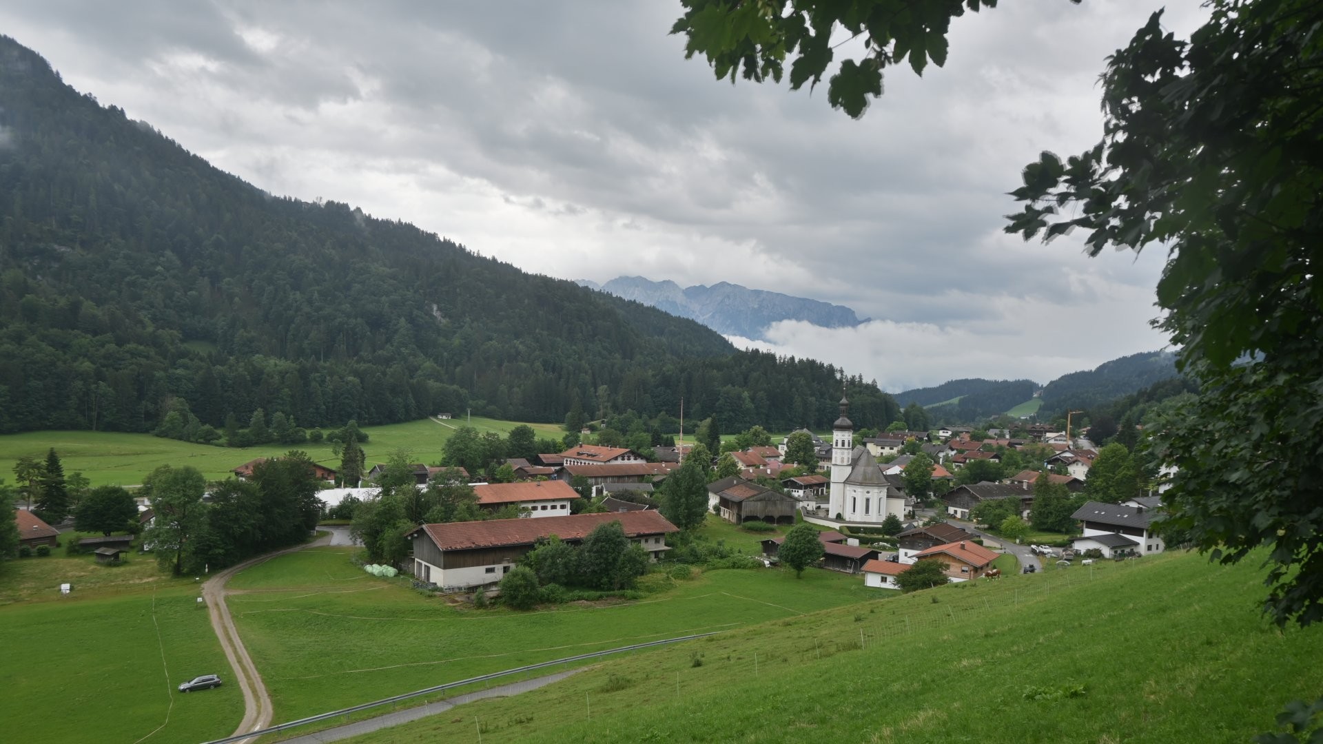 Archiv Foto Webcam Sachrang-Blick über Bergsteigerdorf